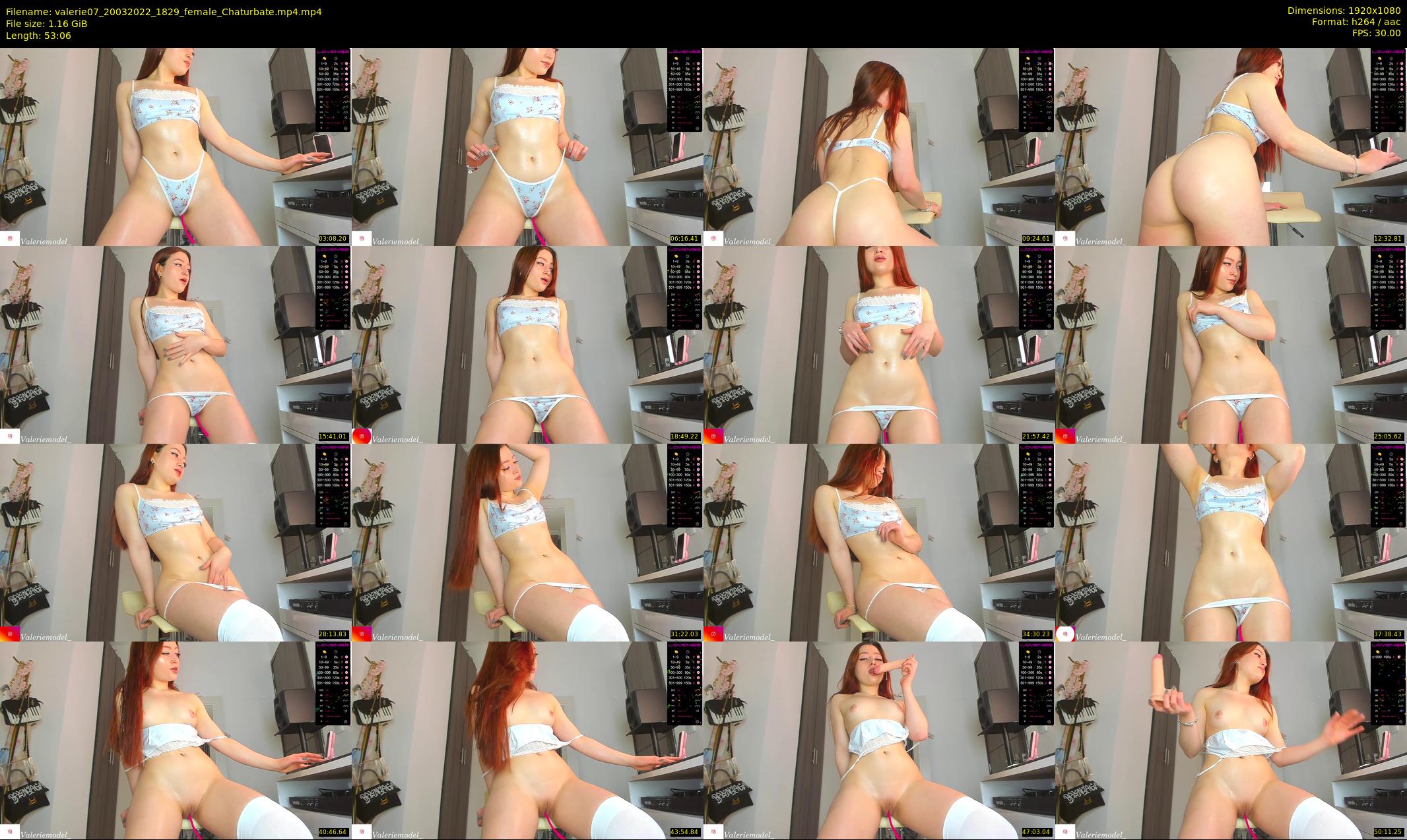 valerie07 — 54 minute Chaturbate female cam show recording, 1080p, Mar 20, 2022