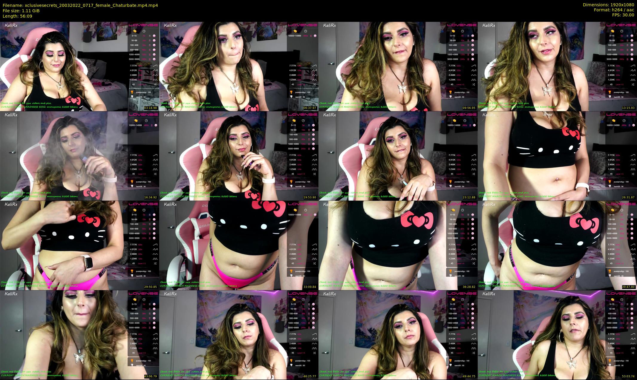 xclusivesecrets — 57 minute Chaturbate female cam show recording, 1080p, Mar 20, 2022