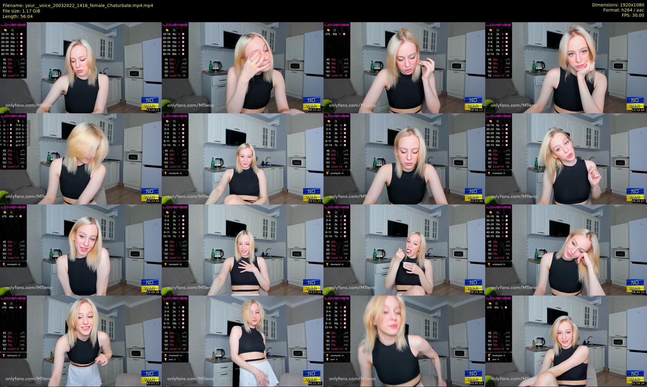 your__voice — 57 minute Chaturbate female cam show recording, 1080p, Mar 20, 2022