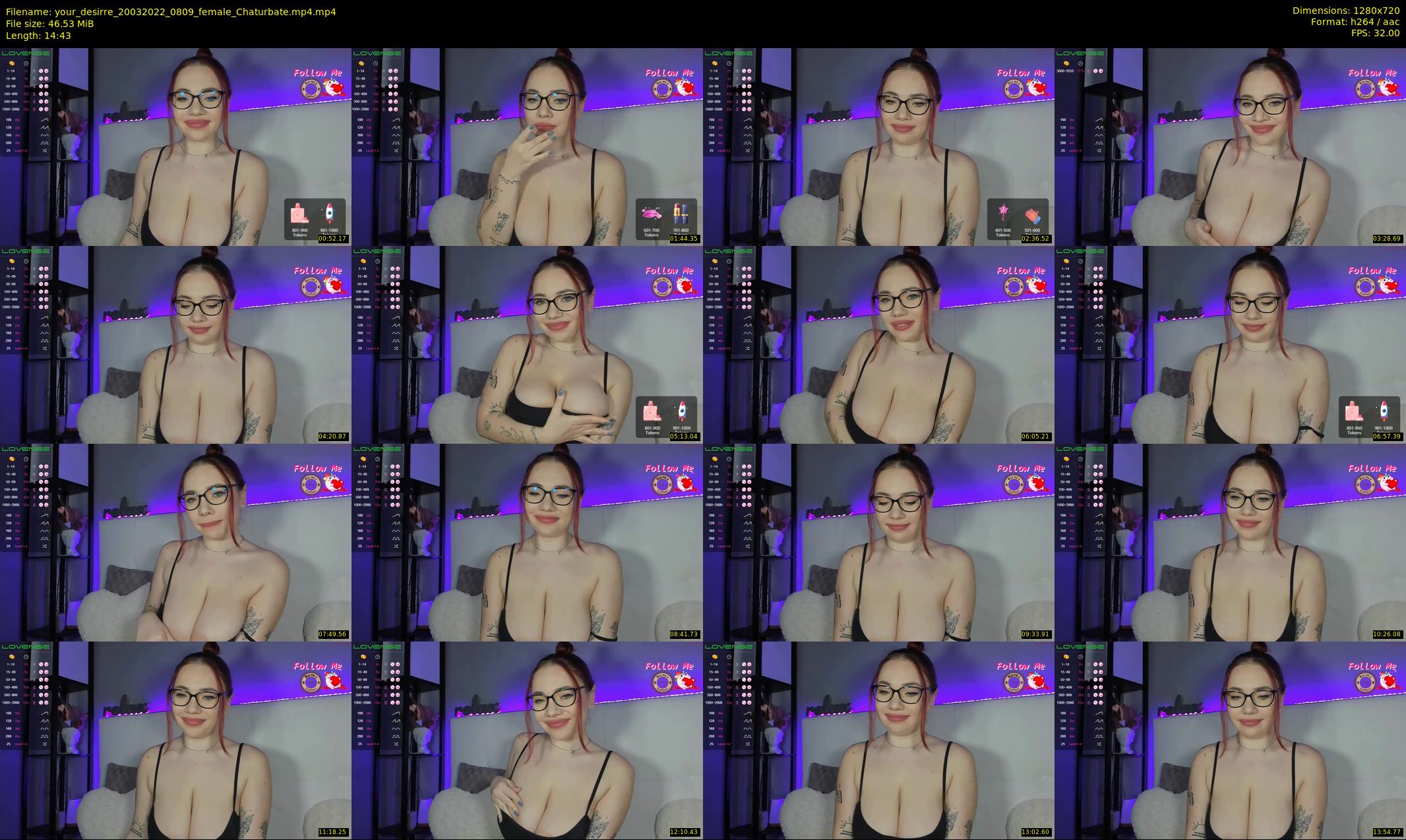 your_desirre — 15 minute Chaturbate female cam show recording, 720p, Mar 20, 2022