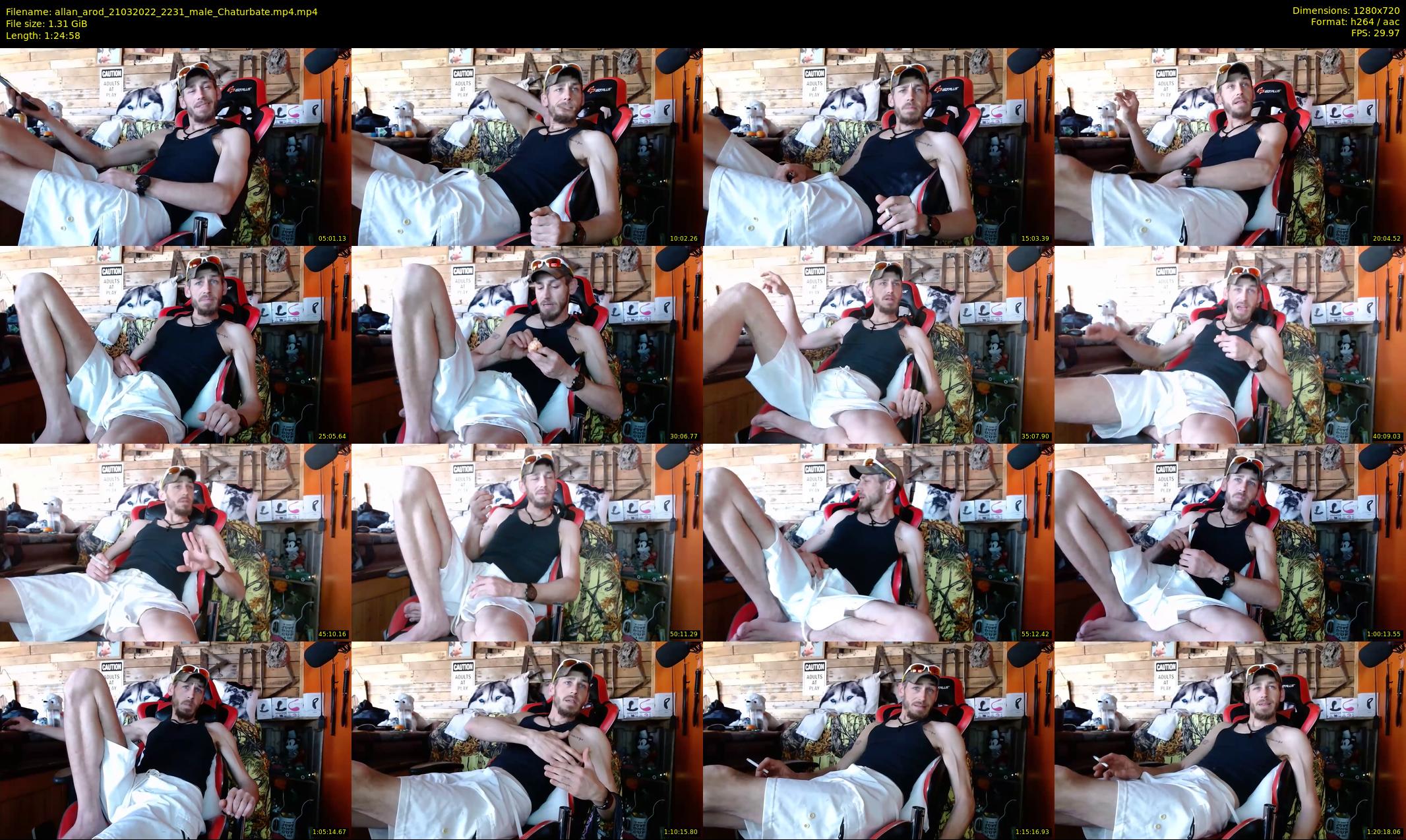 allan_arod — 85 minute Chaturbate male cam show recording, 720p, Mar 21, 2022