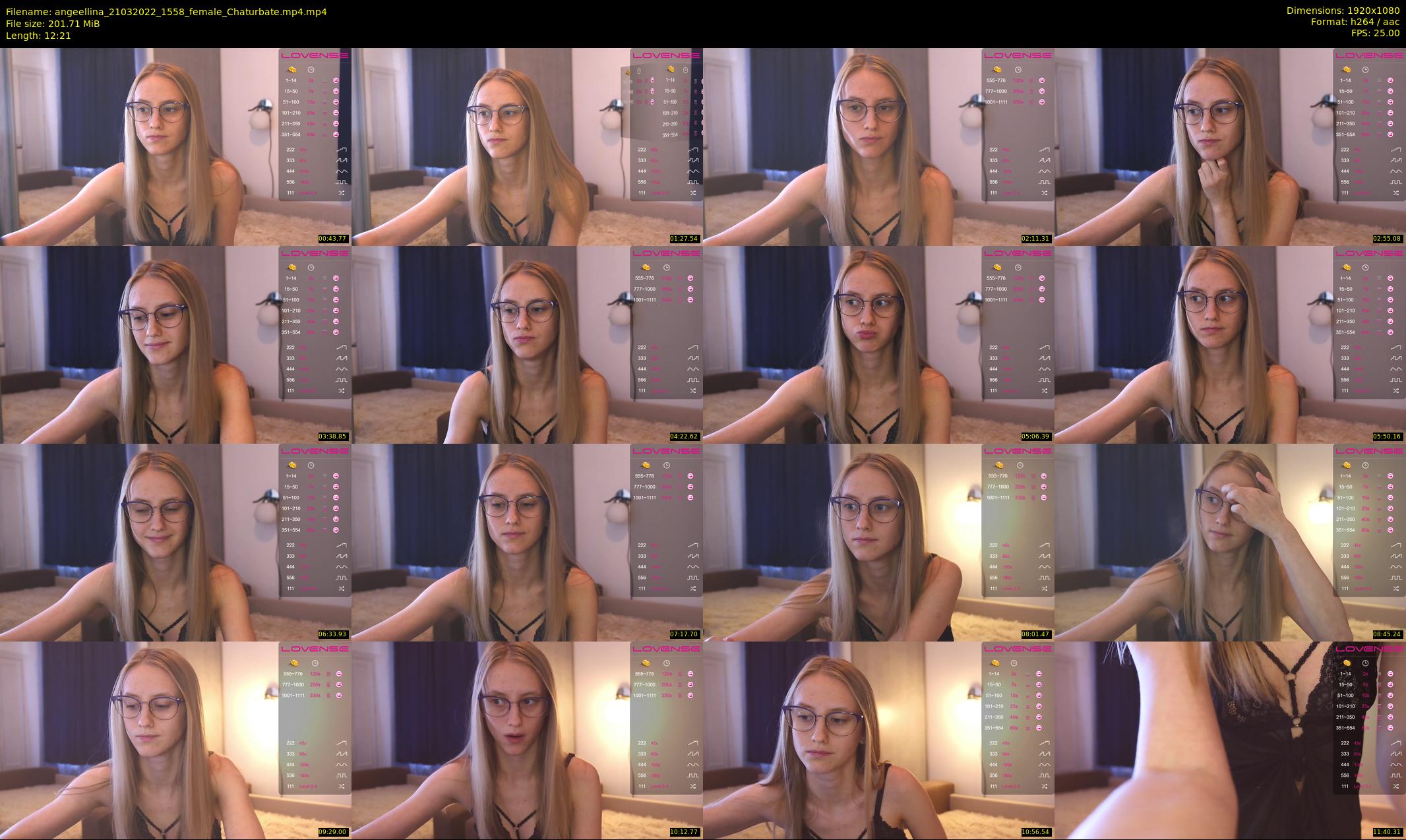 angeellina — 13 minute Chaturbate female cam show recording, 1080p, Mar 21, 2022