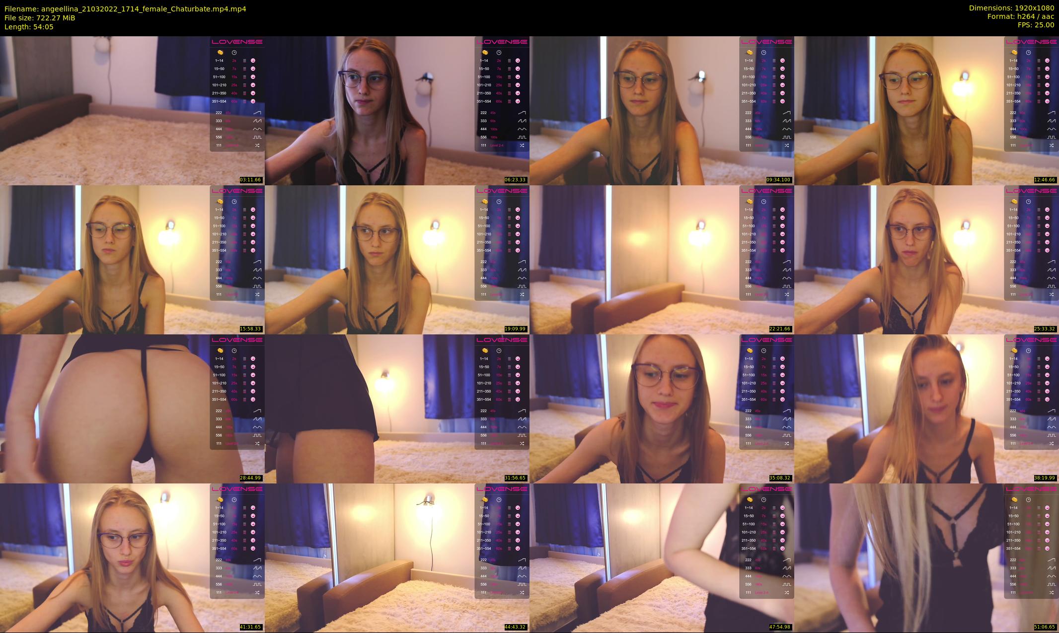 angeellina — 55 minute Chaturbate female cam show recording, 1080p, Mar 21, 2022