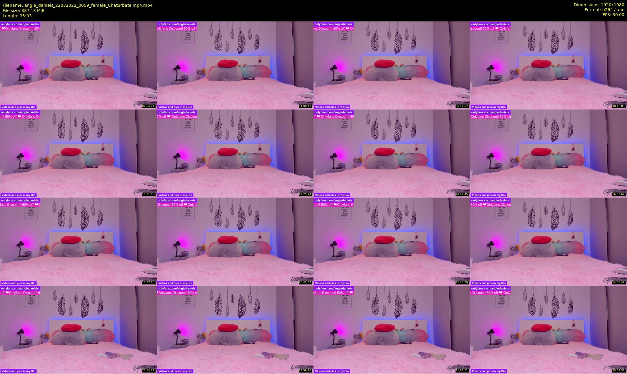 angie_daniels — 36 minute Chaturbate female cam show recording, 1080p, Mar 22, 2022