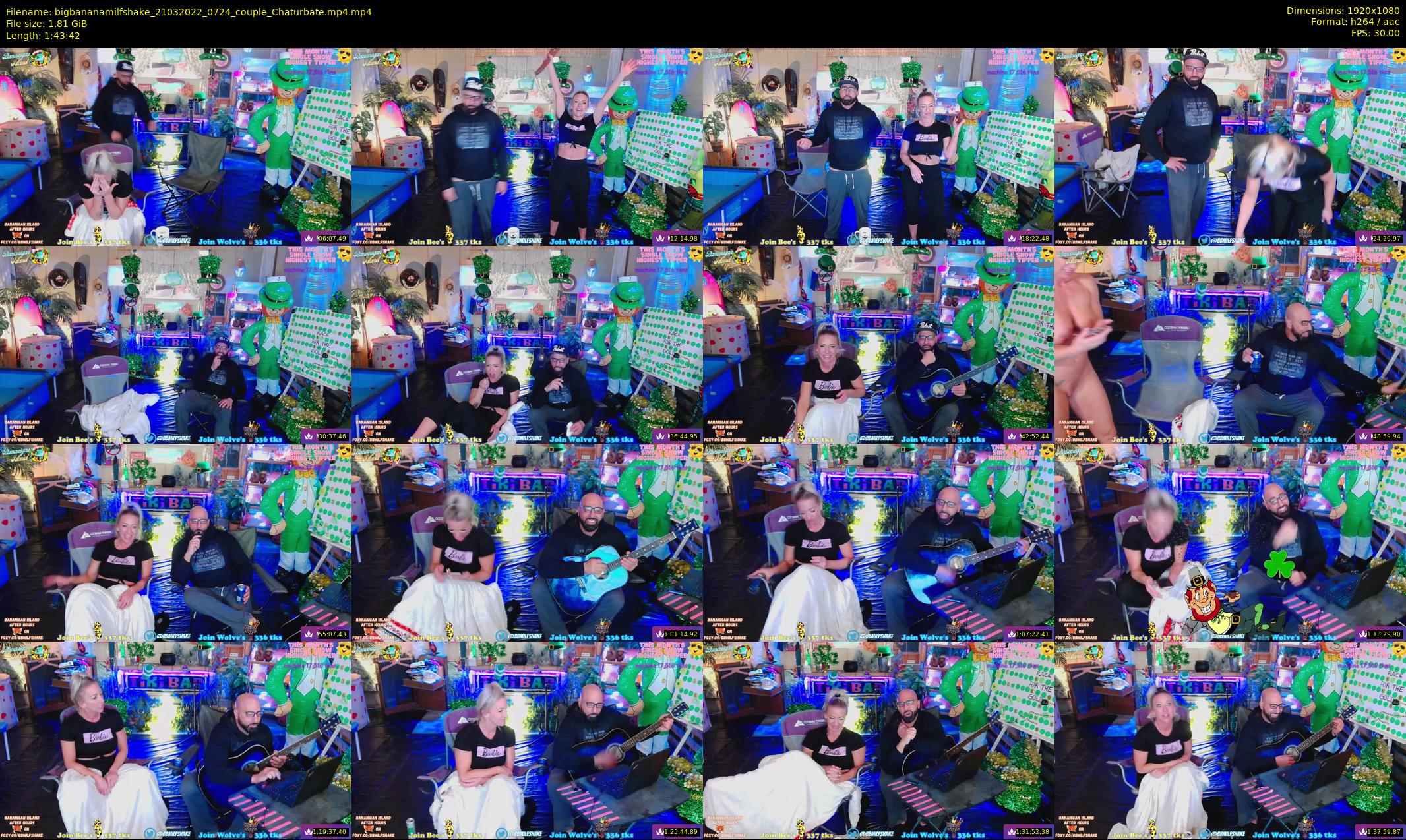 bigbananamilfshake — 104 minute Chaturbate couple cam show recording, 1080p, Mar 21, 2022