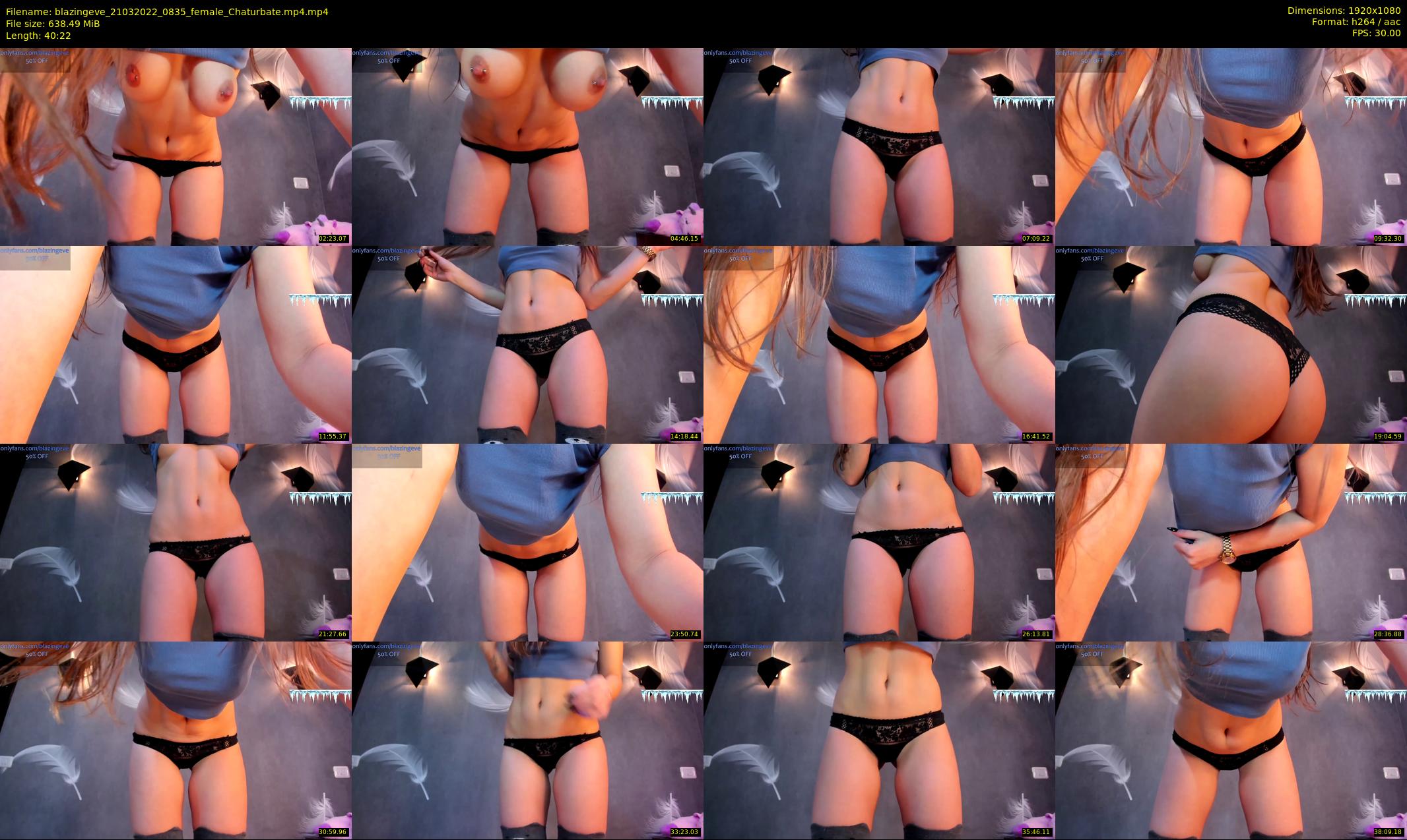 blazingeve — 41 minute Chaturbate female cam show recording, 1080p, Mar 21, 2022