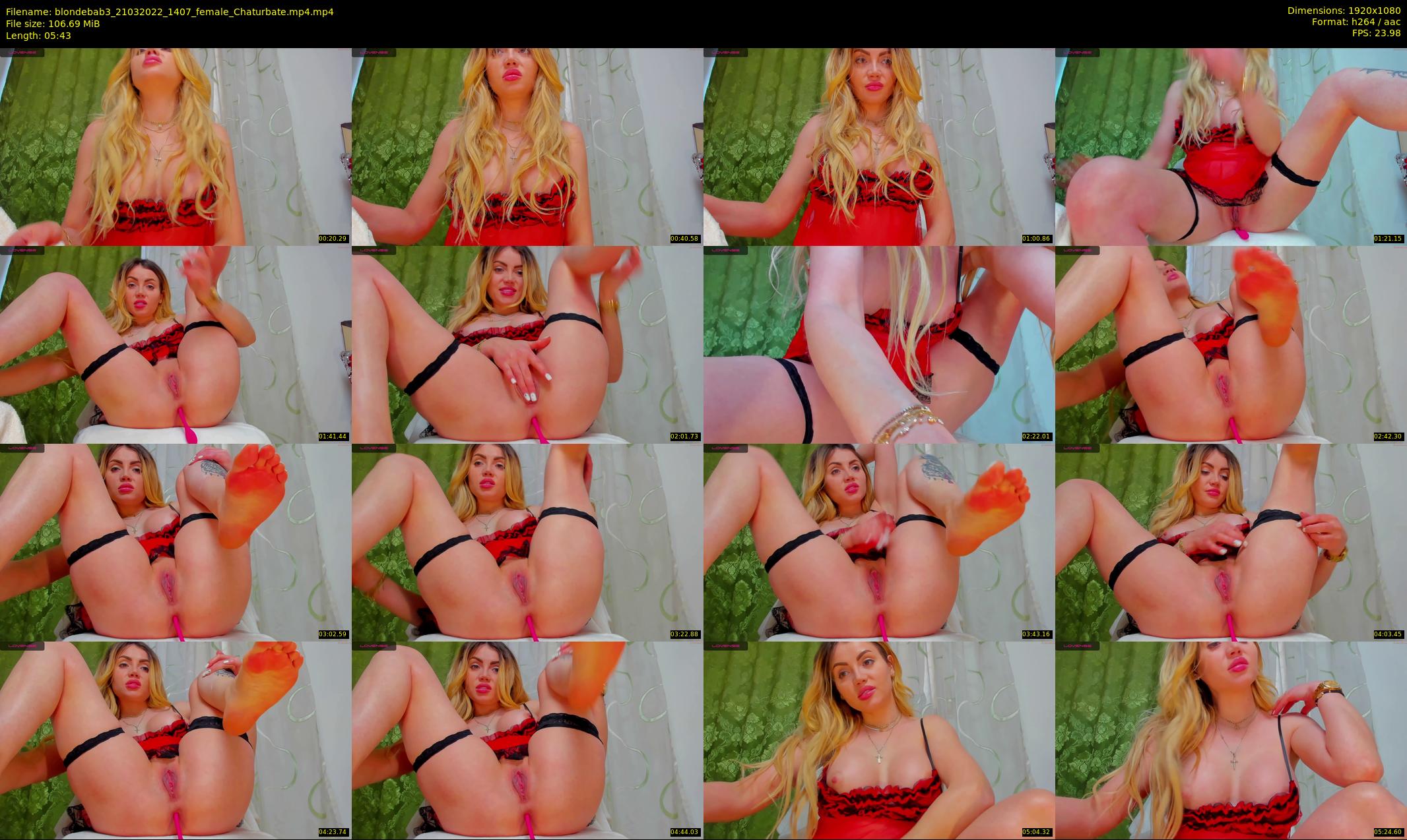 blondebab3 — 6 minute Chaturbate female cam show recording, 1080p, Mar 21, 2022