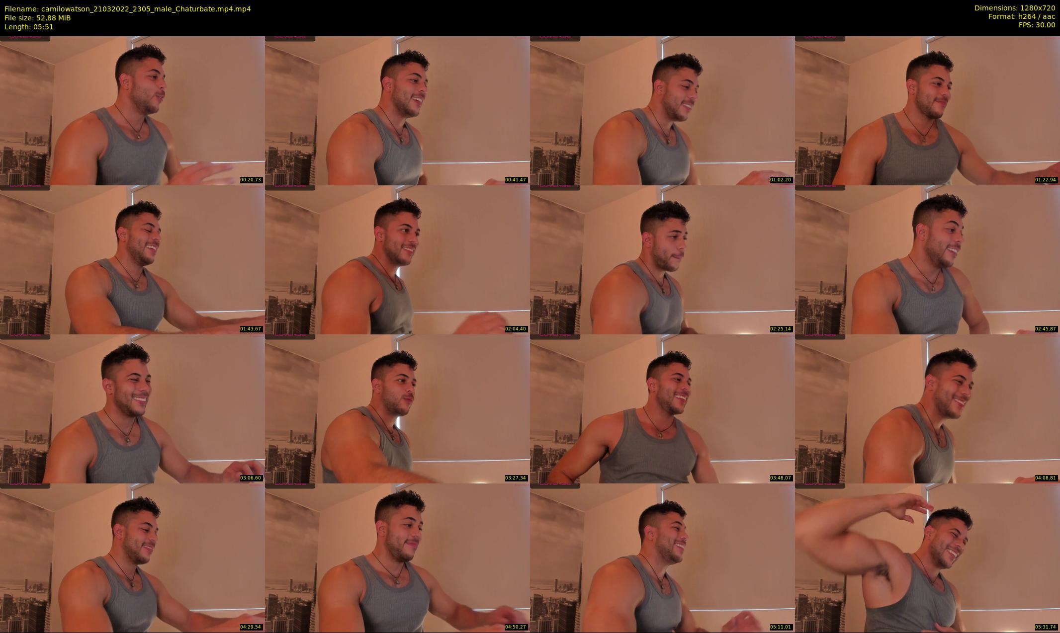camilowatson — 6 minute Chaturbate male cam show recording, 720p, Mar 21, 2022