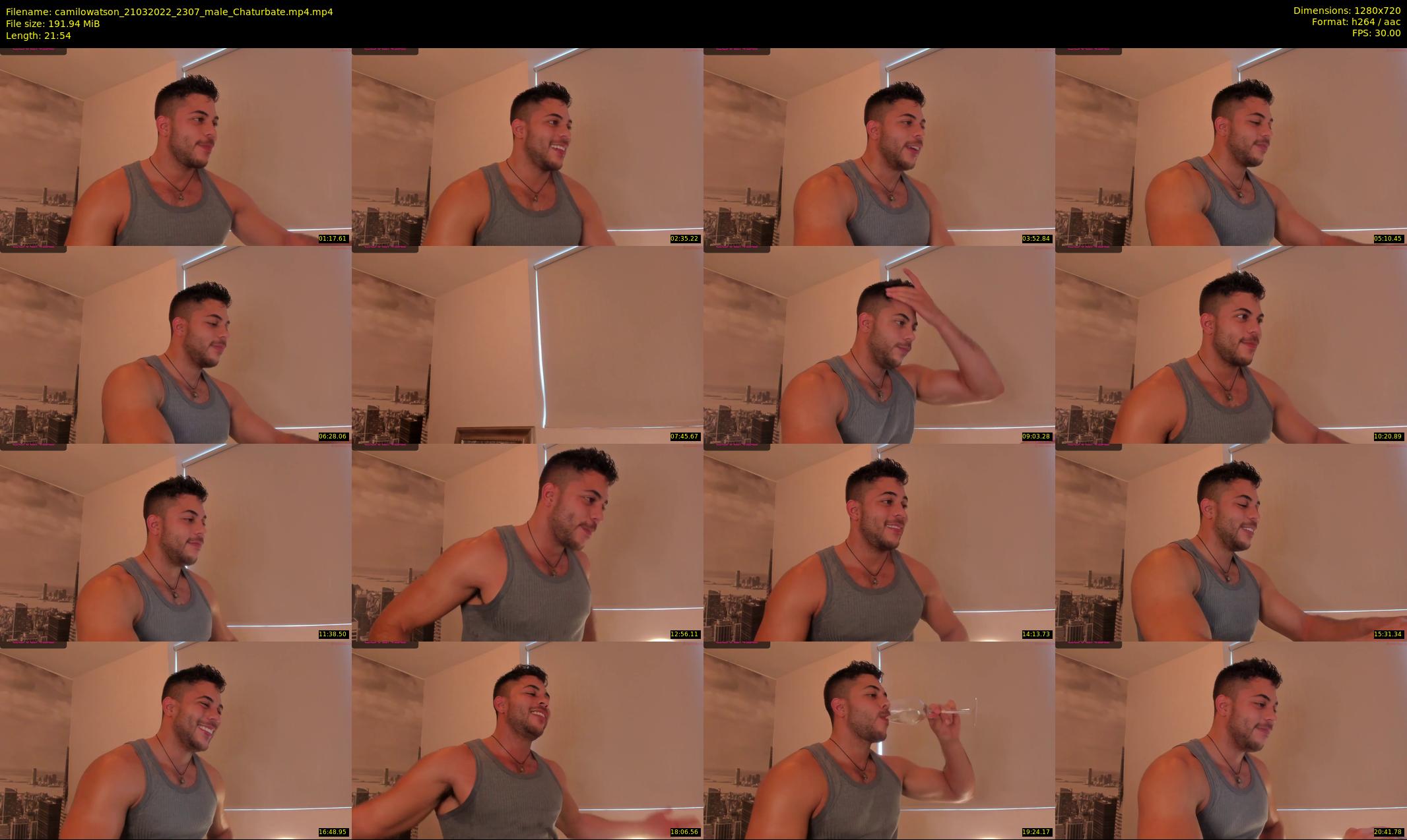 camilowatson — 22 minute Chaturbate male cam show recording, 720p, Mar 21, 2022