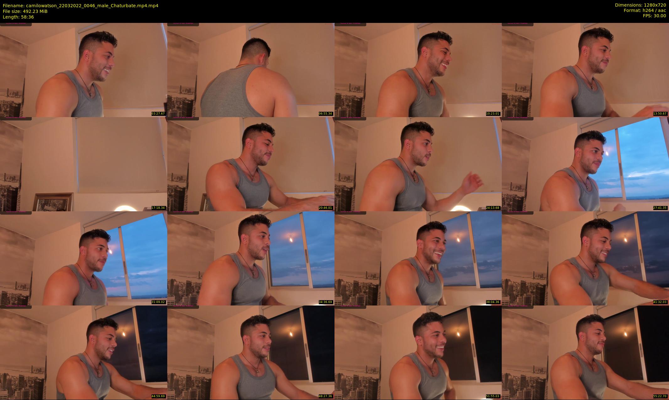 camilowatson — 59 minute Chaturbate male cam show recording, 720p, Mar 22, 2022