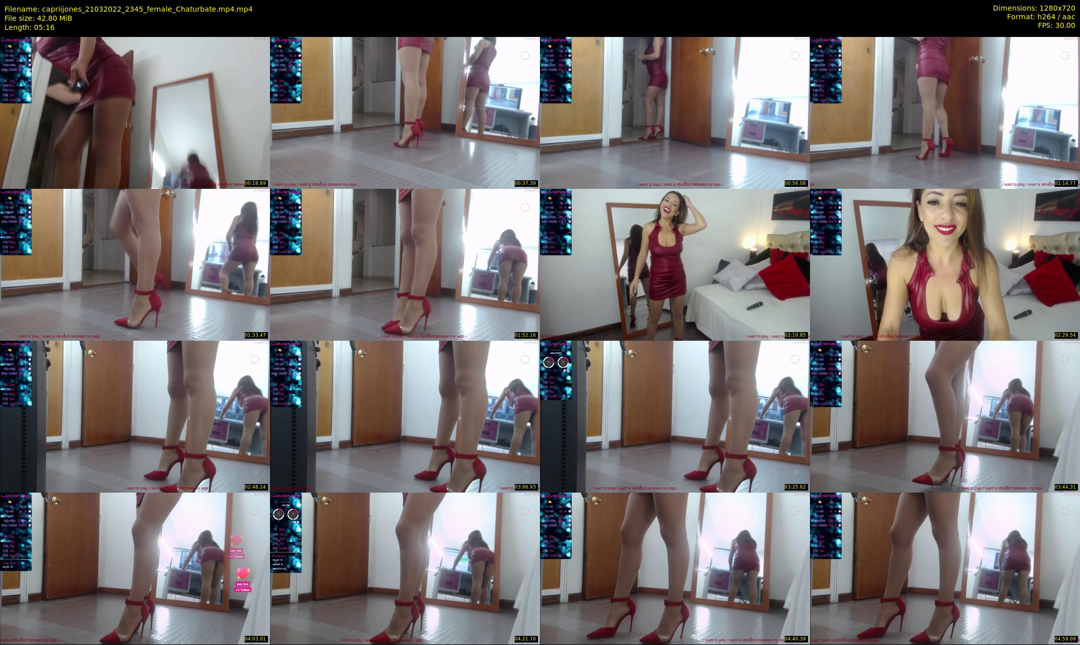 capriijones — 6 minute Chaturbate female cam show recording, 720p, Mar 21, 2022