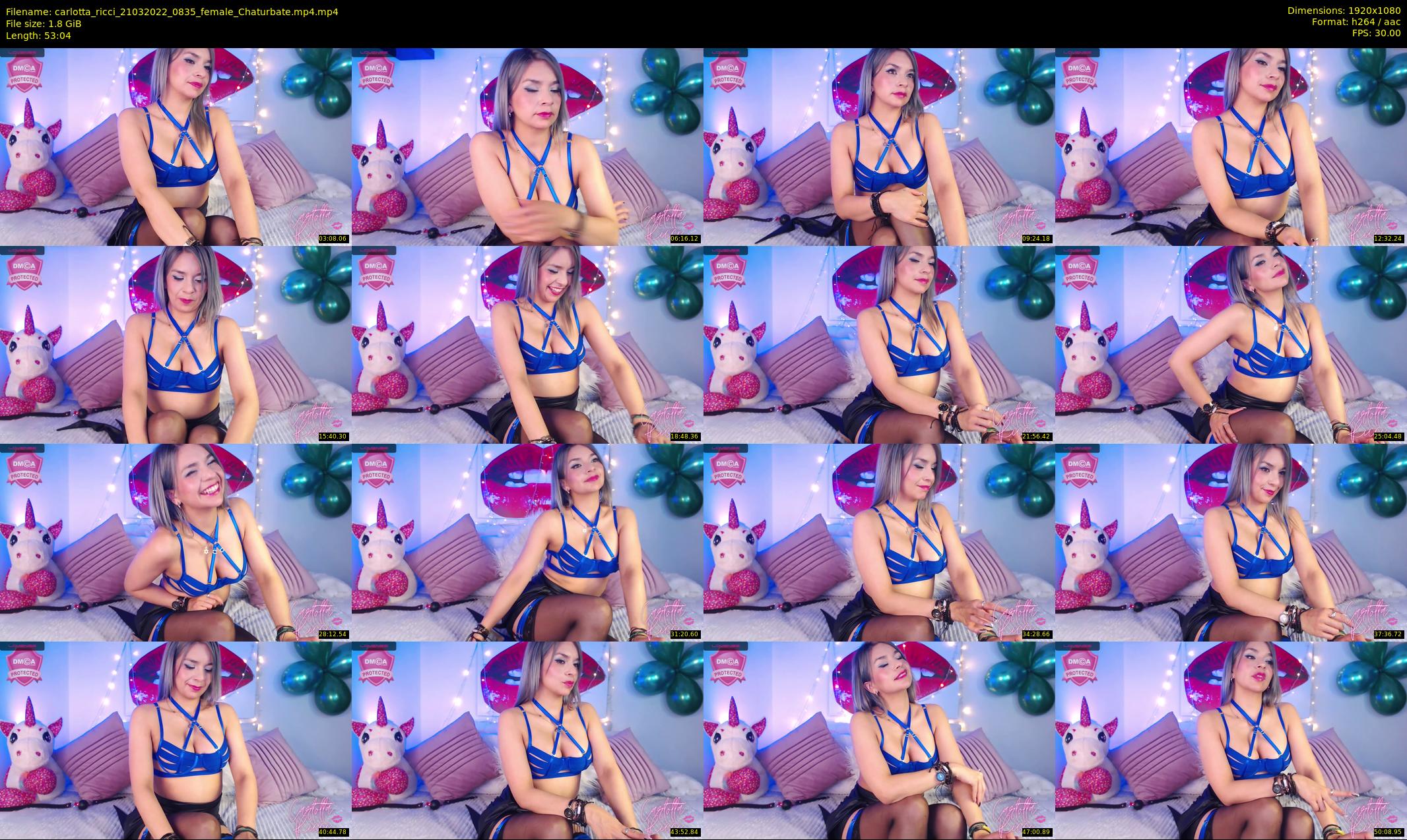carlotta_ricci — 54 minute Chaturbate female cam show recording, 1080p, Mar 21, 2022