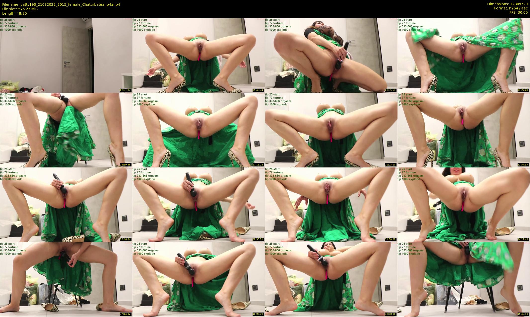 catty190 — 49 minute Chaturbate female cam show recording, 720p, Mar 21, 2022