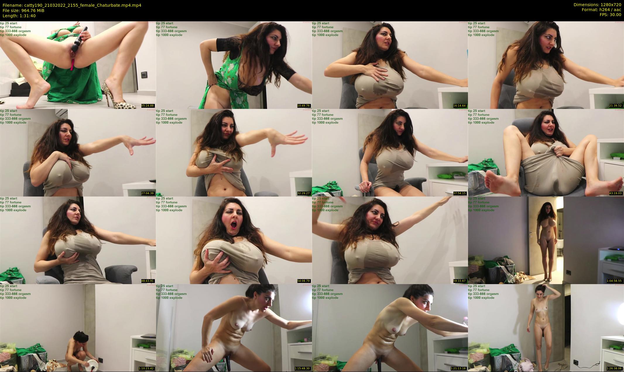 catty190 — 92 minute Chaturbate female cam show recording, 720p, Mar 21, 2022