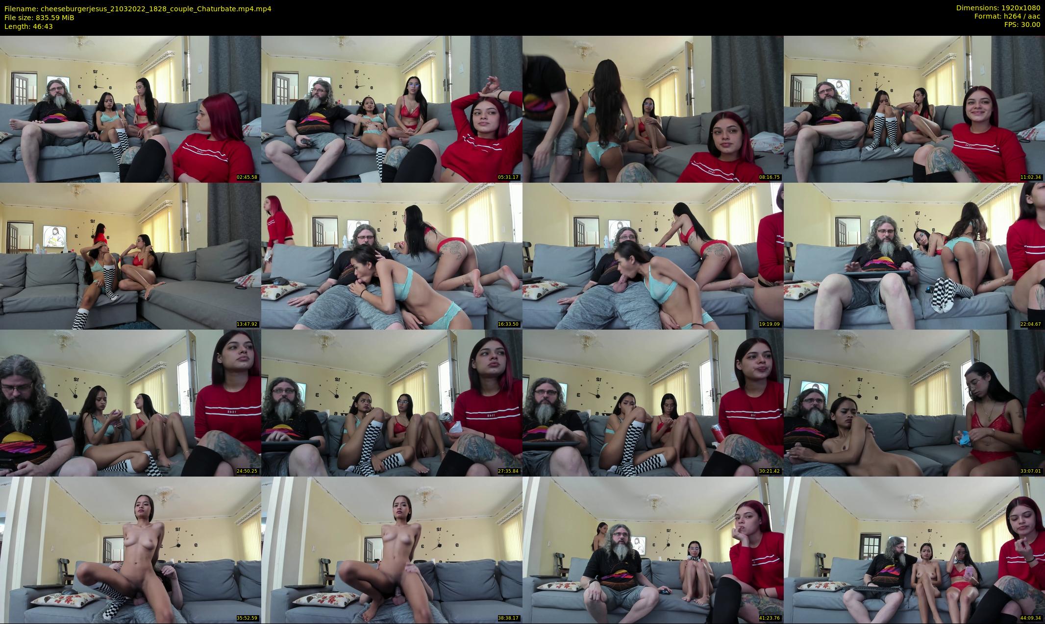 cheeseburgerjesus — 47 minute Chaturbate couple cam show recording, 1080p, Mar 21, 2022