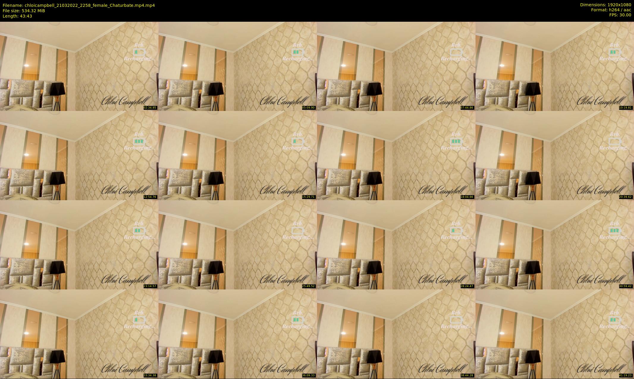 chloicampbell — 44 minute Chaturbate female cam show recording, 1080p, Mar 21, 2022