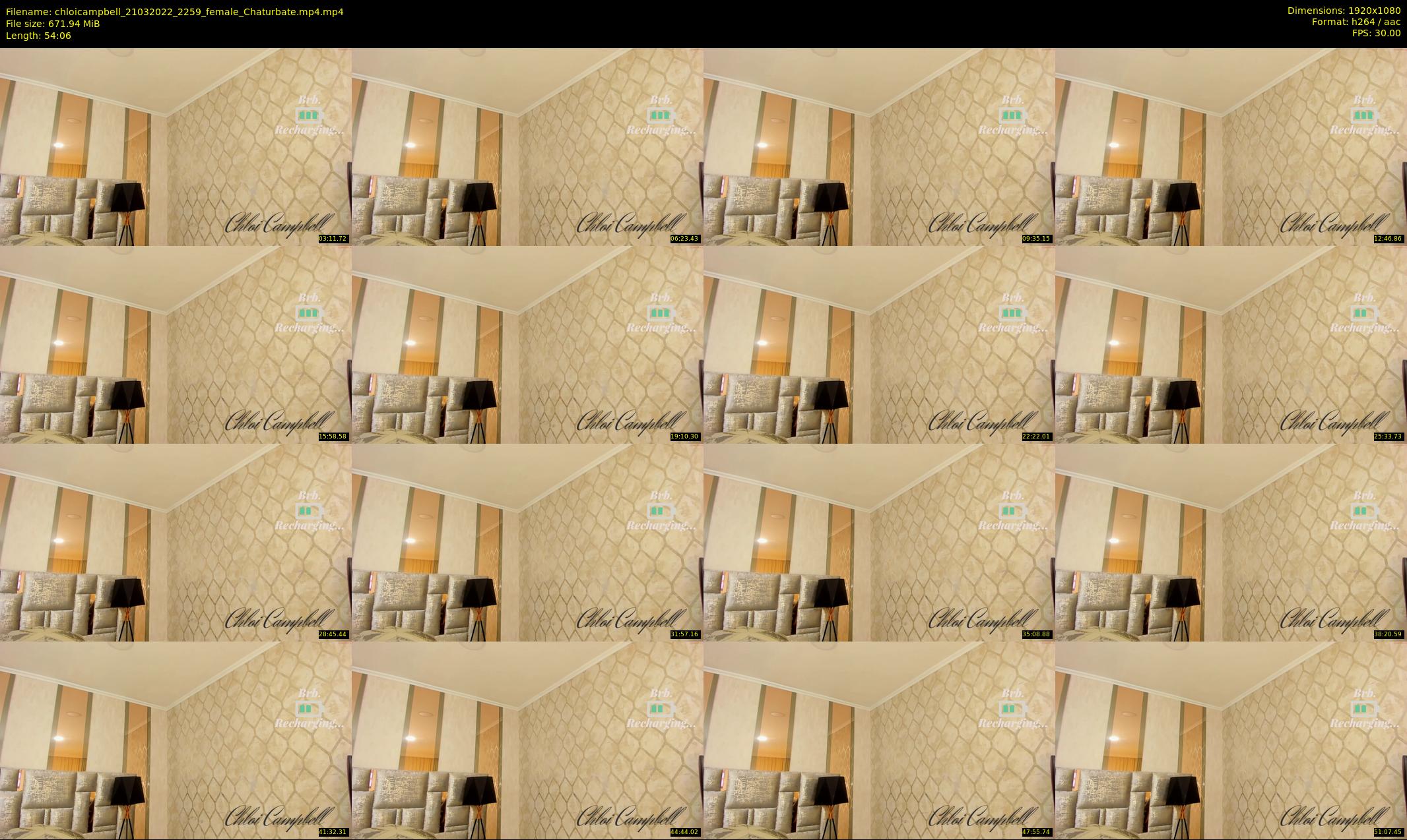 chloicampbell — 55 minute Chaturbate female cam show recording, 1080p, Mar 21, 2022