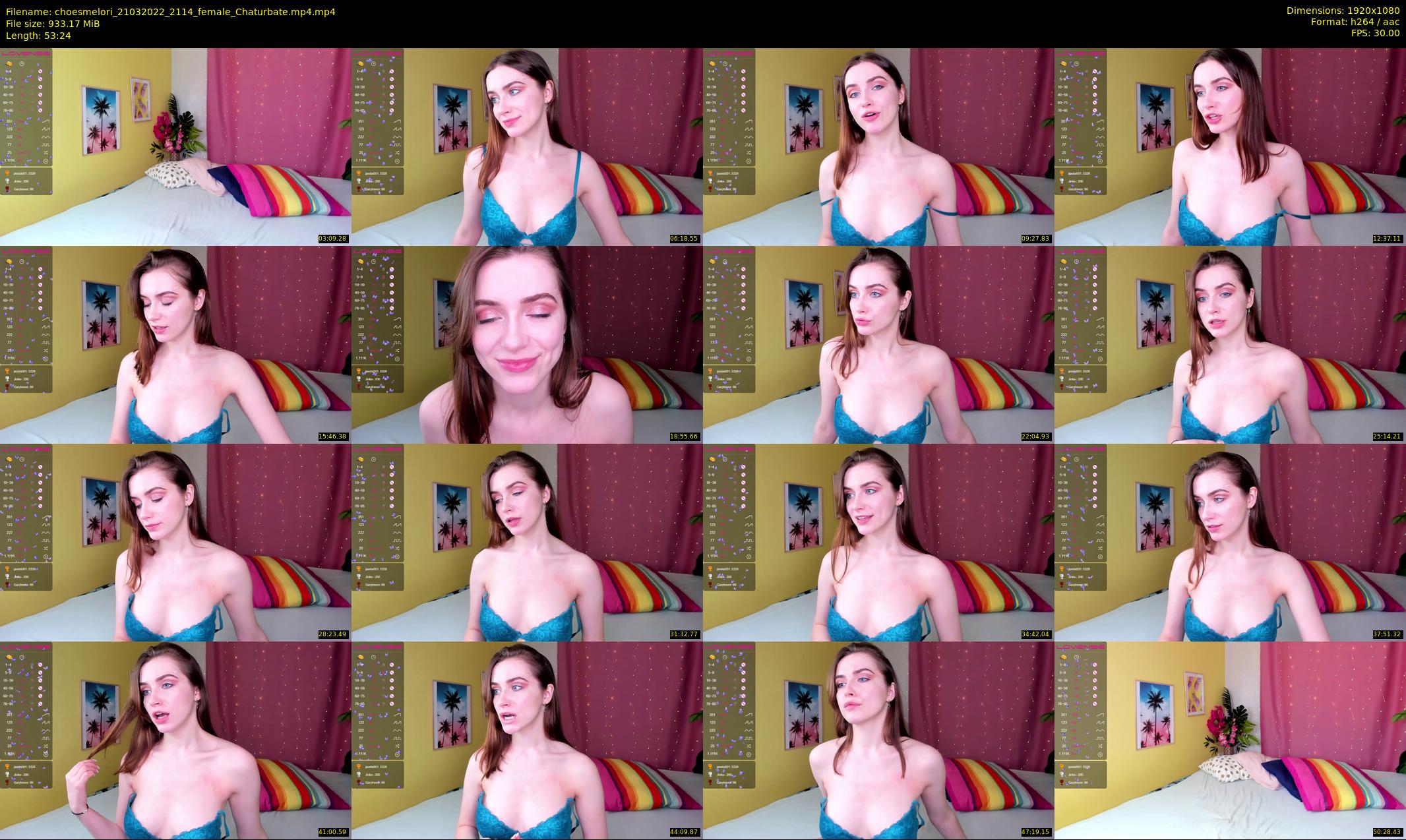 choesmelori — 54 minute Chaturbate couple cam show recording, 1080p, Mar 21, 2022