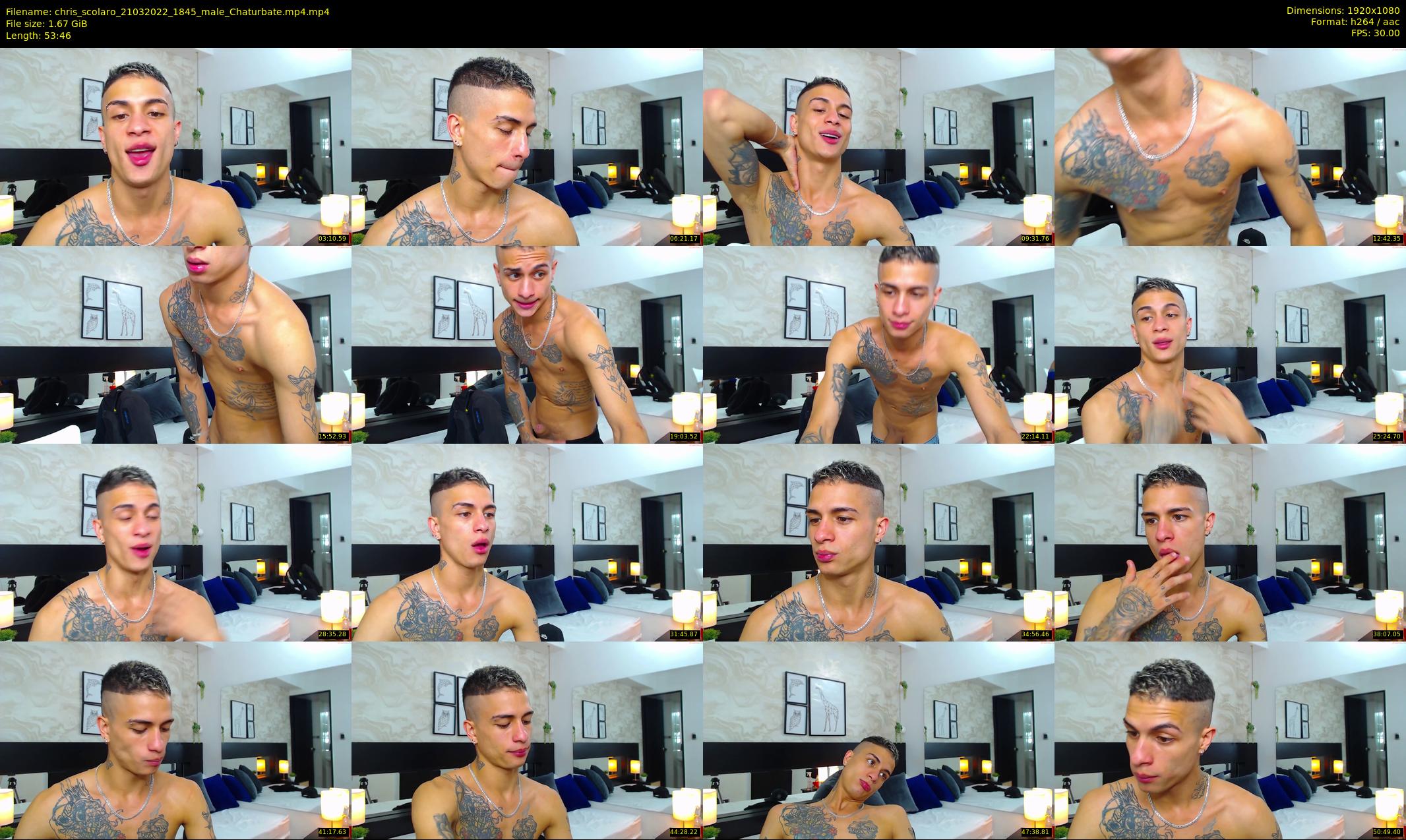 chris_scolaro — 54 minute Chaturbate male cam show recording, 1080p, Mar 21, 2022