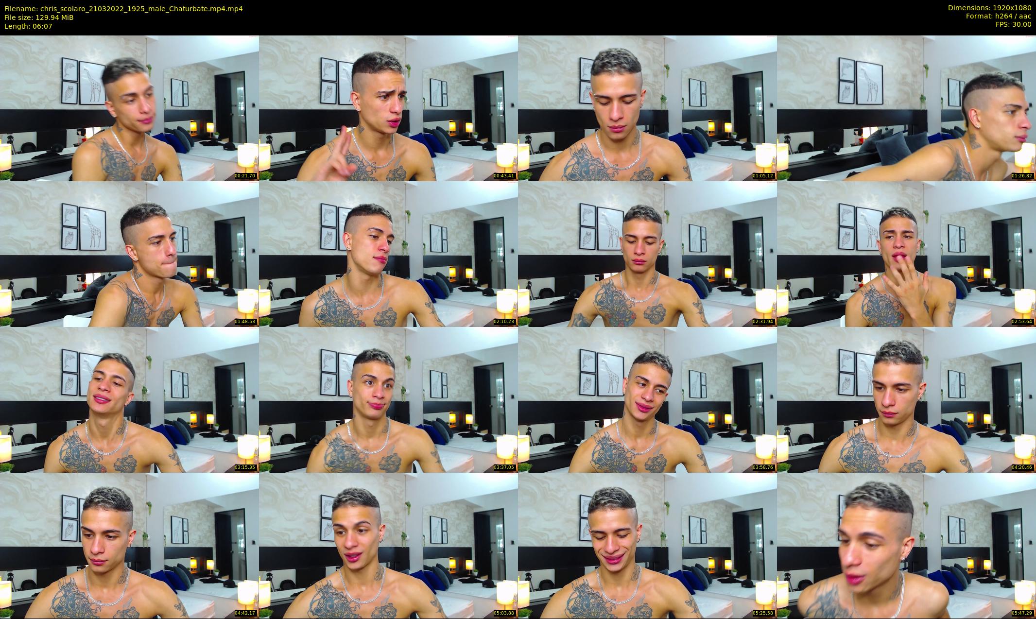 chris_scolaro — 7 minute Chaturbate male cam show recording, 1080p, Mar 21, 2022
