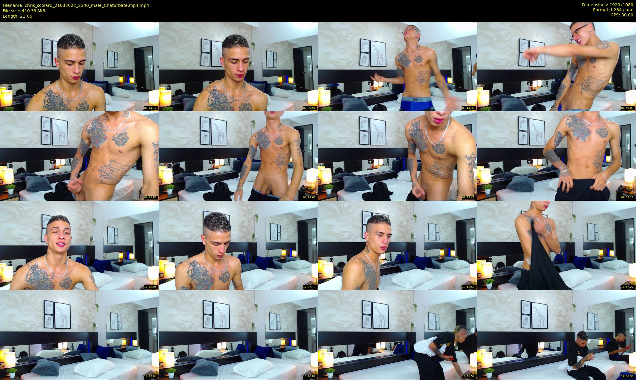chris_scolaro — 22 minute Chaturbate male cam show recording, 1080p, Mar 21, 2022