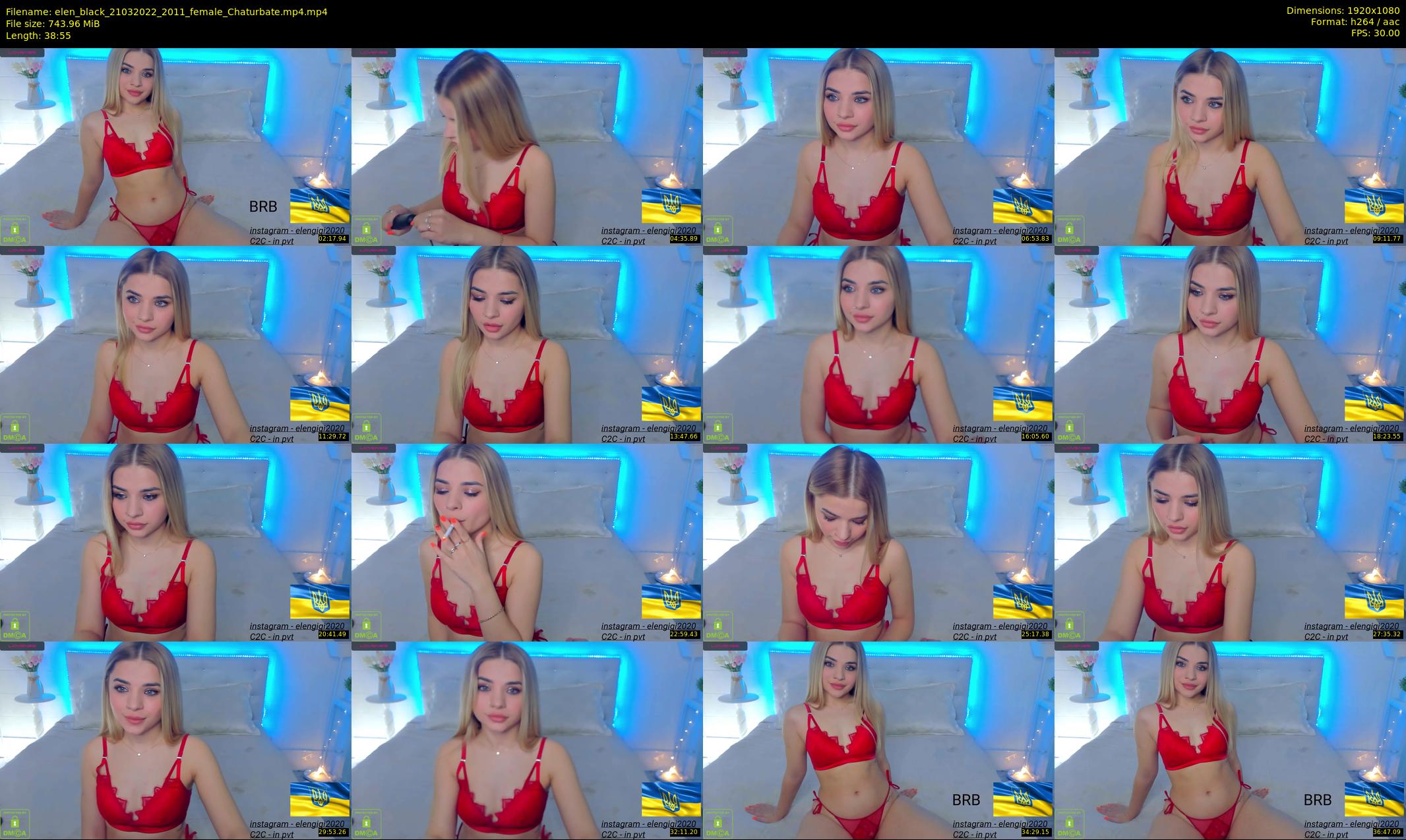 elen_black — 39 minute Chaturbate female cam show recording, 1080p, Mar 21, 2022