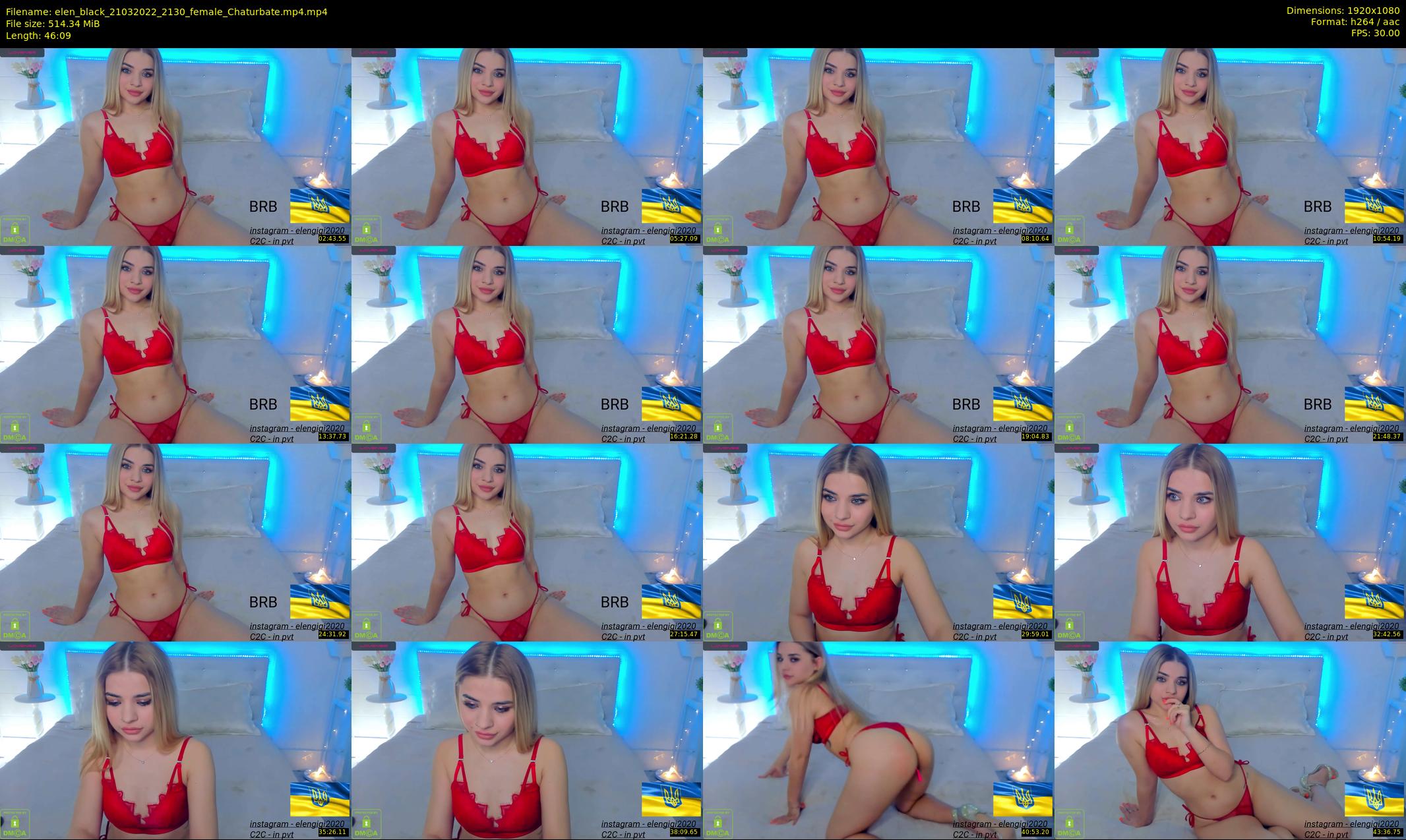 elen_black — 47 minute Chaturbate female cam show recording, 1080p, Mar 21, 2022