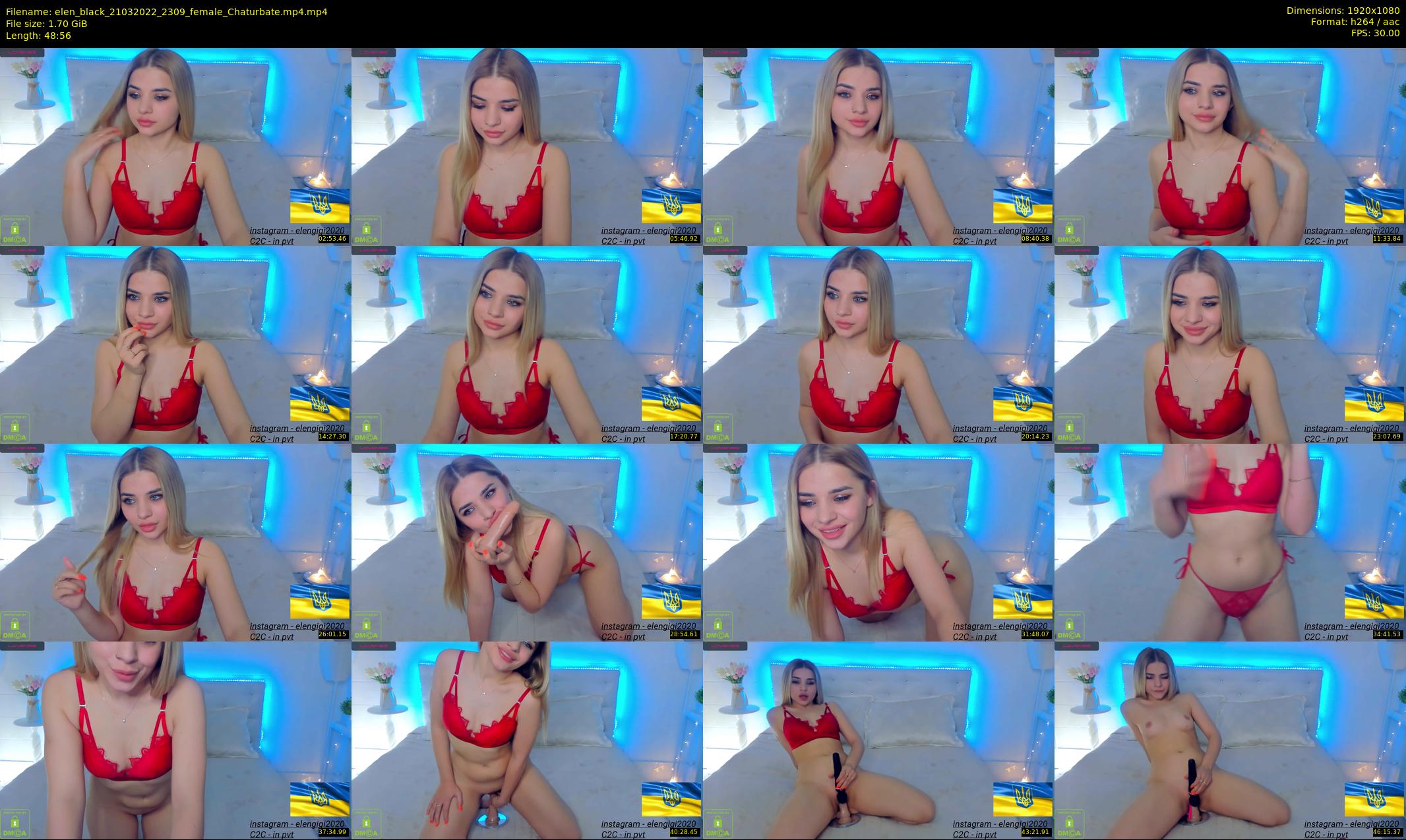 elen_black — 49 minute Chaturbate female cam show recording, 1080p, Mar 21, 2022