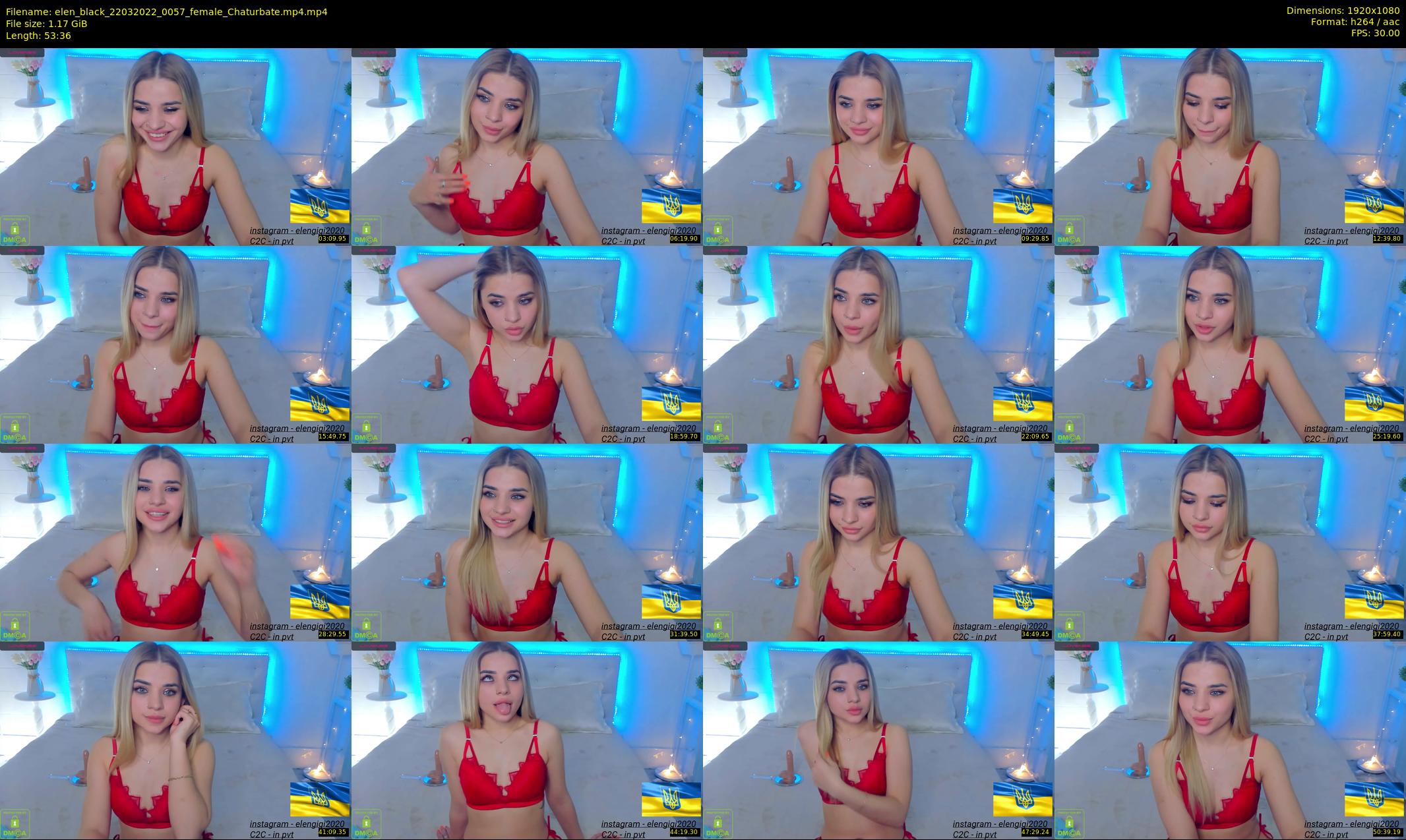 elen_black — 54 minute Chaturbate female cam show recording, 1080p, Mar 22, 2022