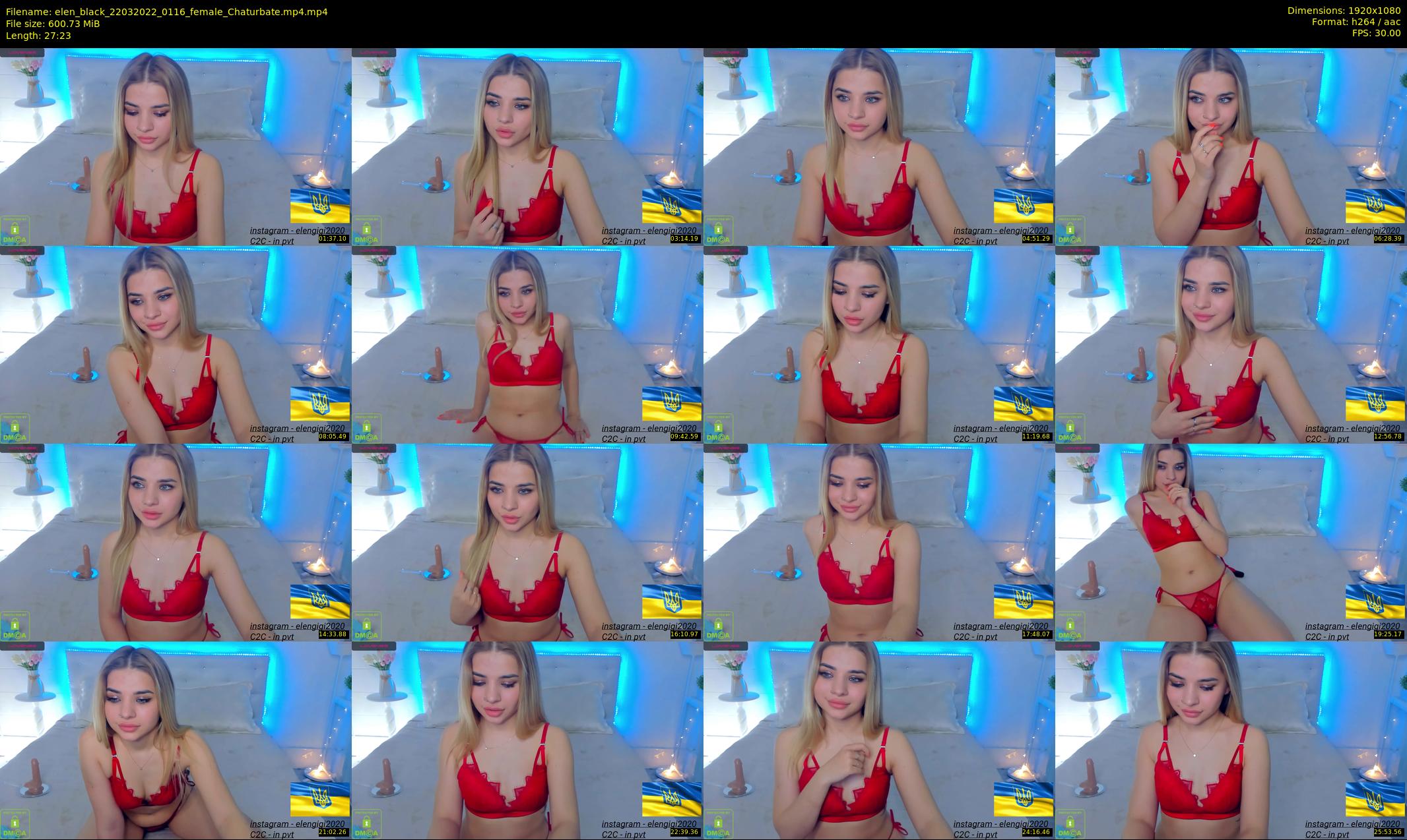 elen_black — 28 minute Chaturbate female cam show recording, 1080p, Mar 22, 2022