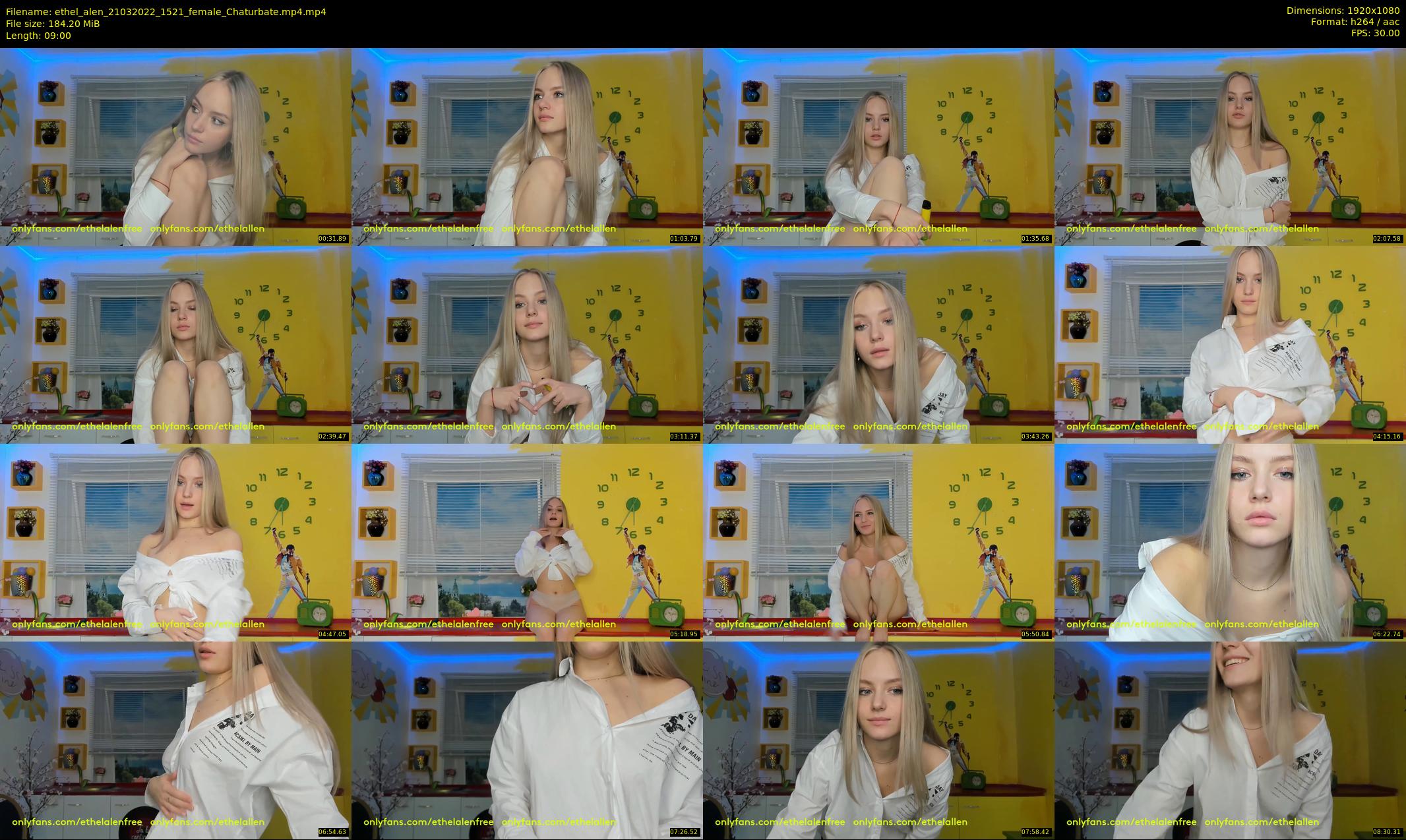 ethel_alen — 9 minute Chaturbate female cam show recording, 1080p, Mar 21, 2022