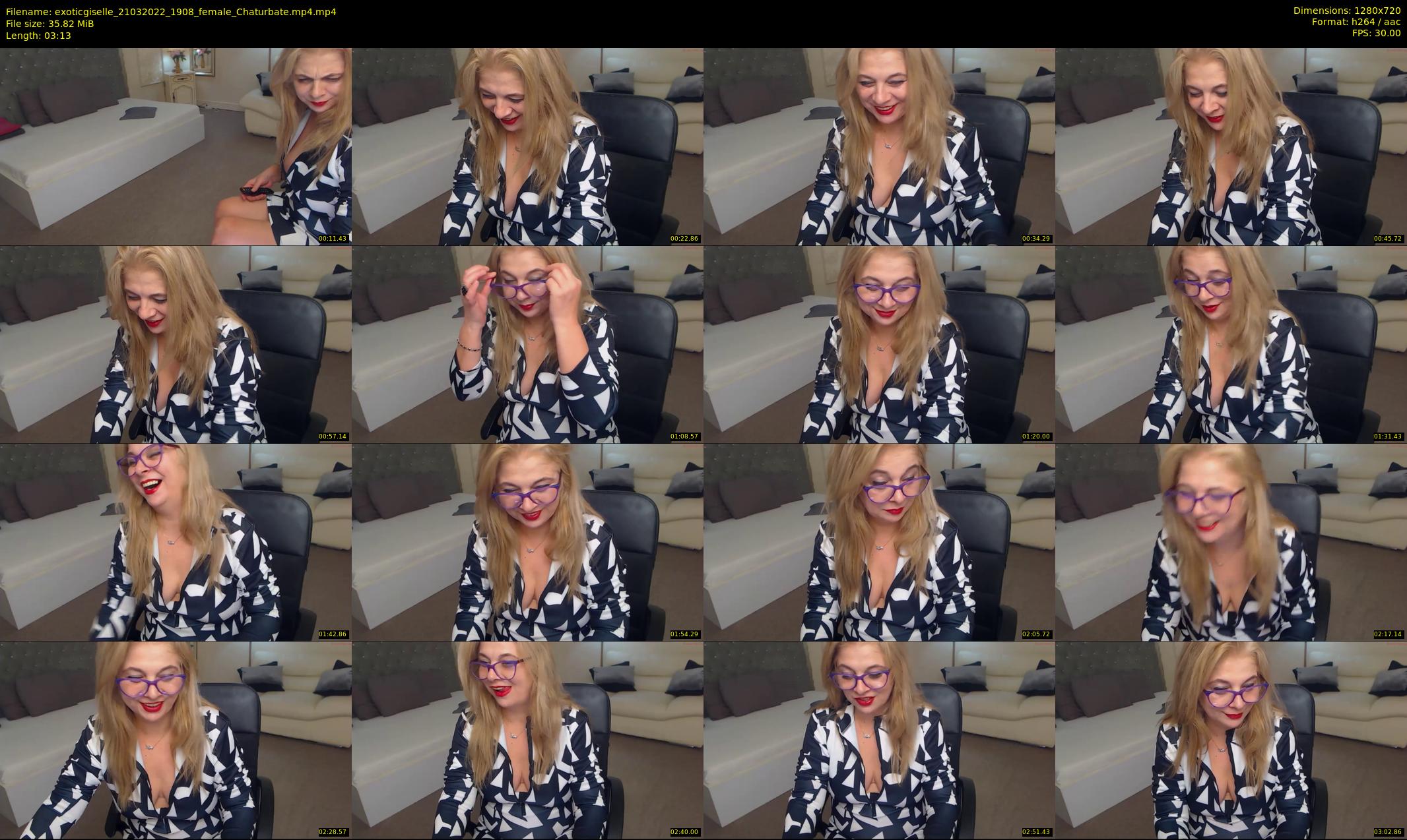exoticgiselle — 4 minute Chaturbate female cam show recording, 720p, Mar 21, 2022