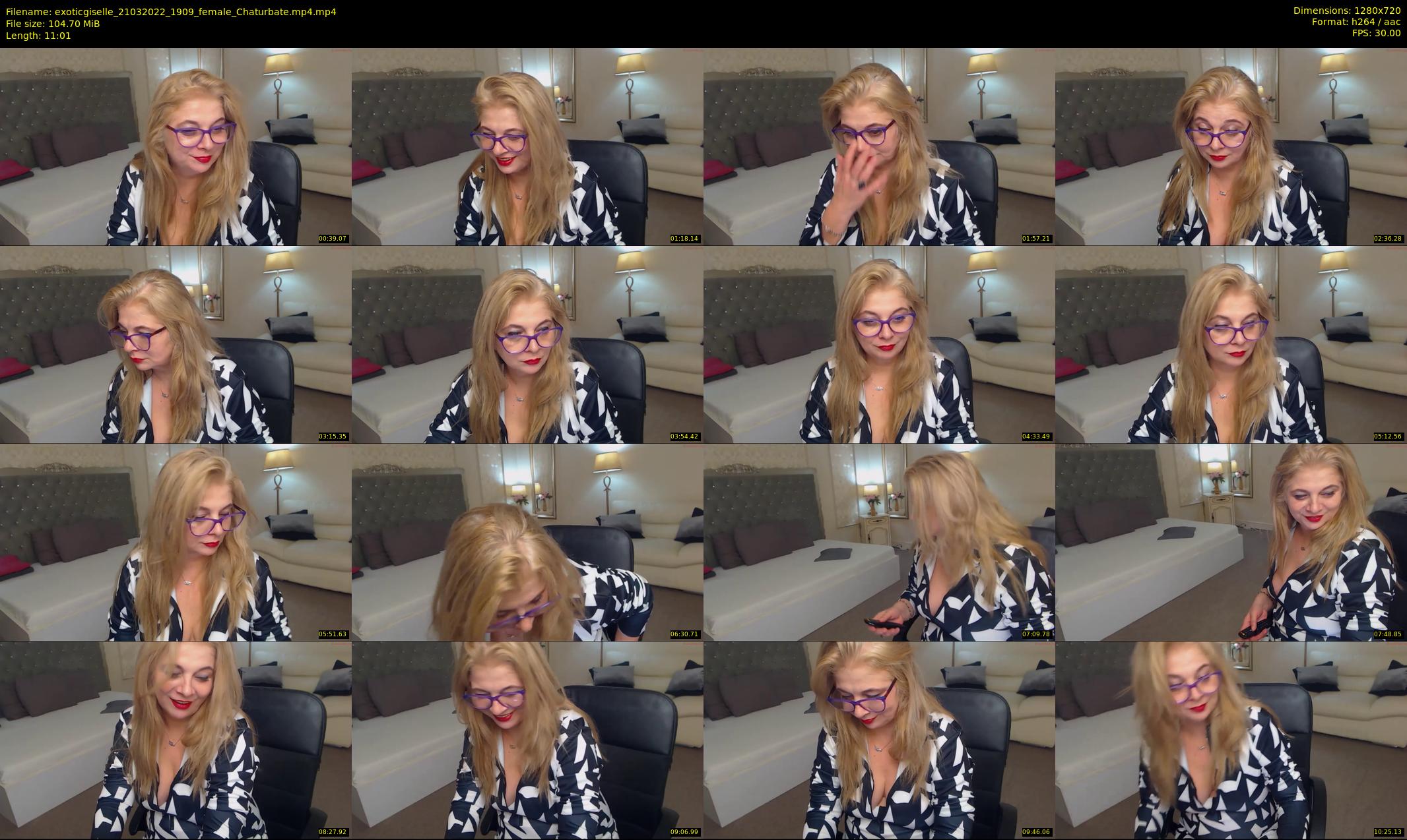 exoticgiselle — 12 minute Chaturbate female cam show recording, 720p, Mar 21, 2022