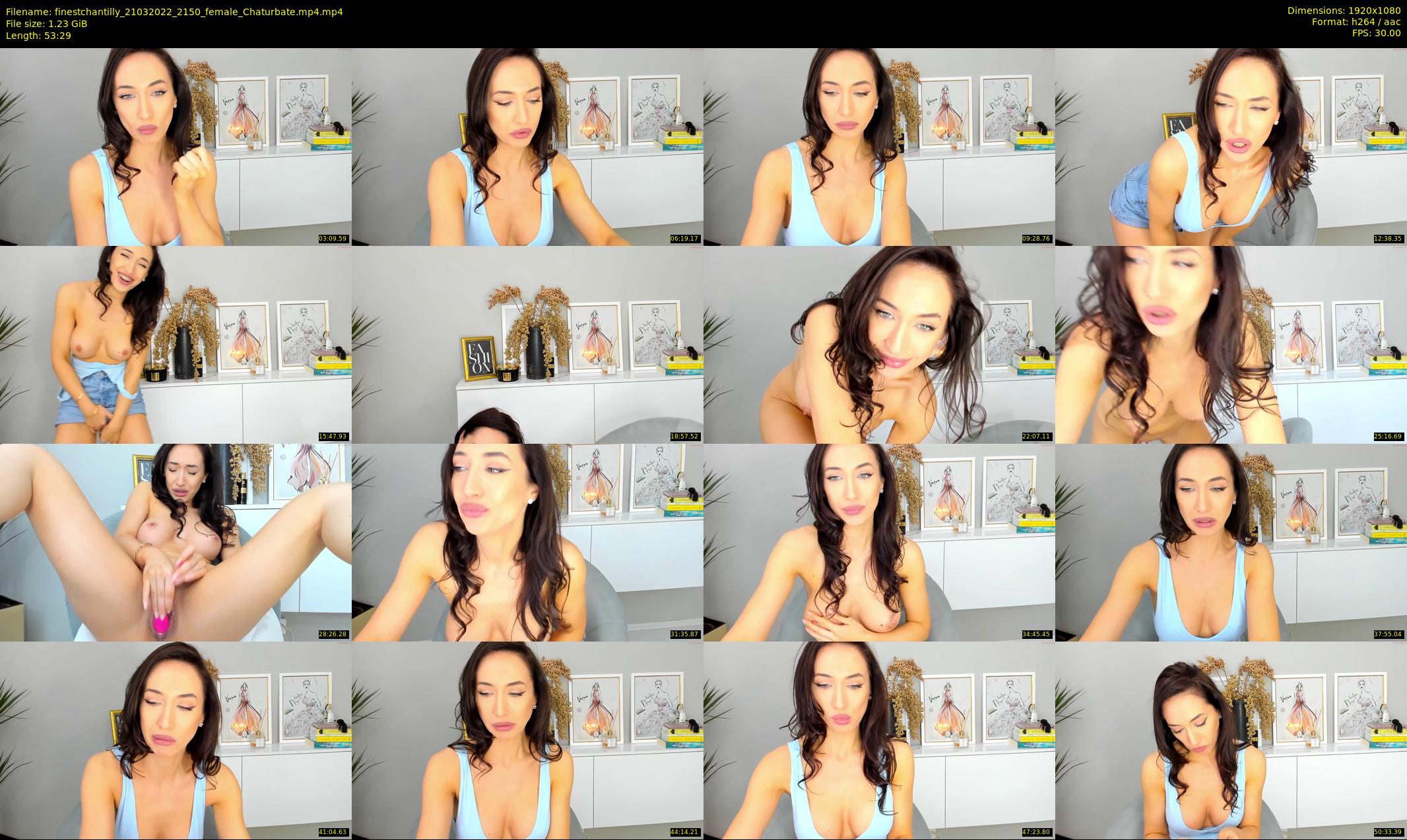 finestchantilly — 54 minute Chaturbate female cam show recording, 1080p, Mar 21, 2022