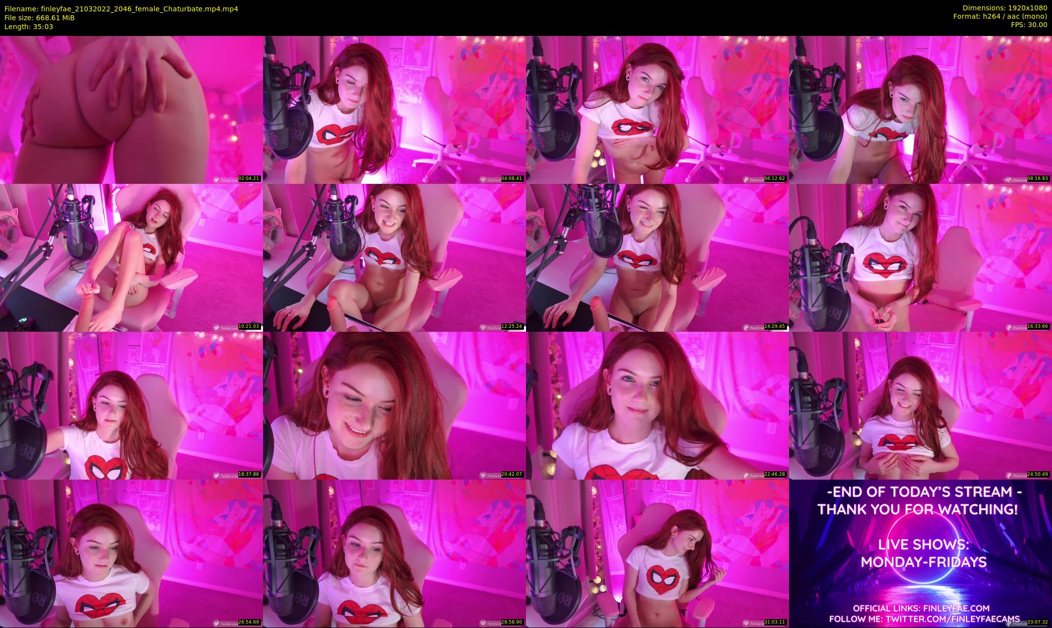 finleyfae — 36 minute Chaturbate female cam show recording, 1080p, Mar 21, 2022