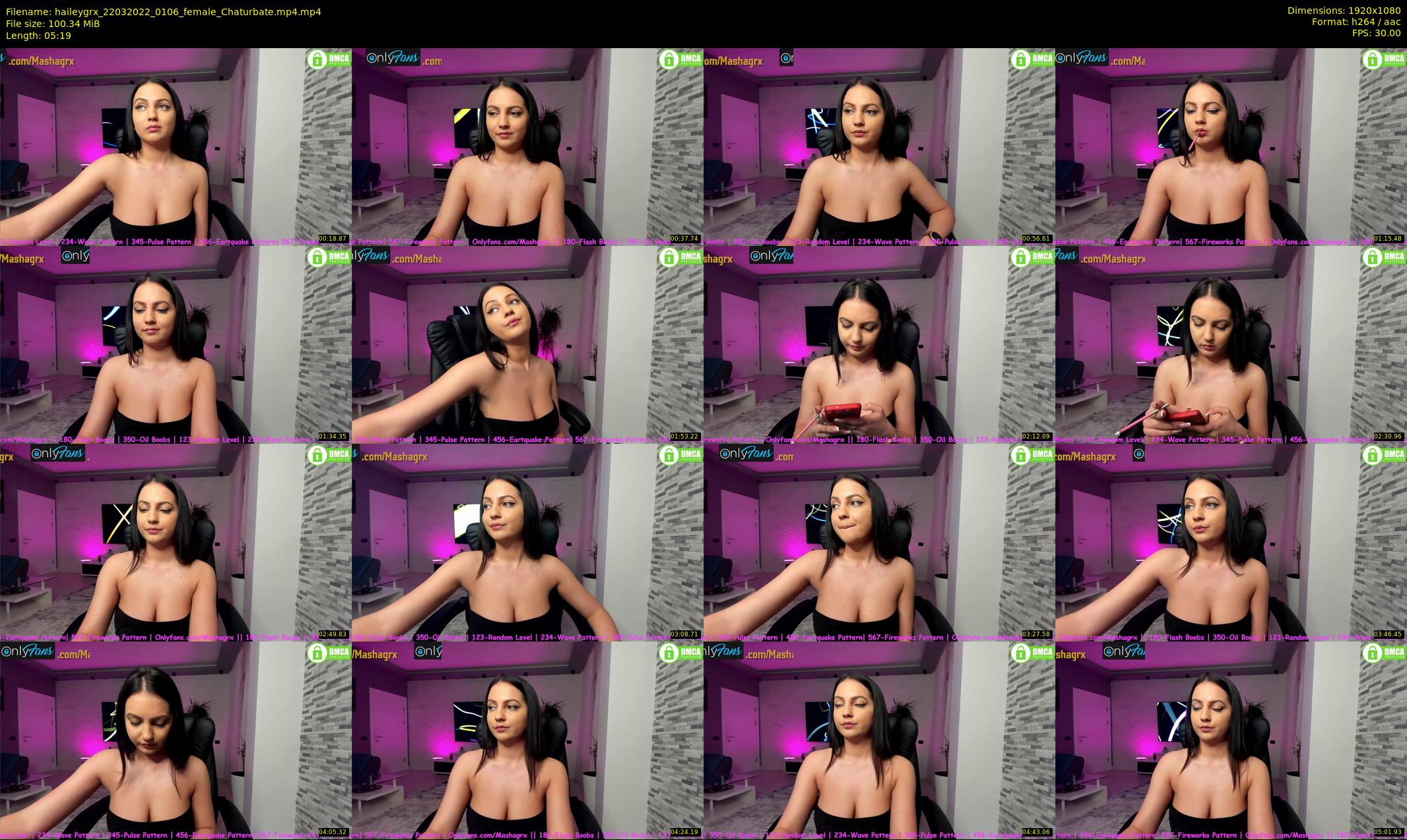 haileygrx — 6 minute Chaturbate female cam show recording, 1080p, Mar 22, 2022