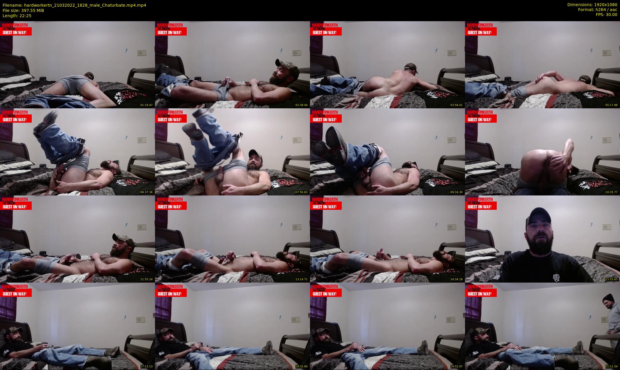 hardworkertn — 23 minute Chaturbate male cam show recording, 1080p, Mar 21, 2022