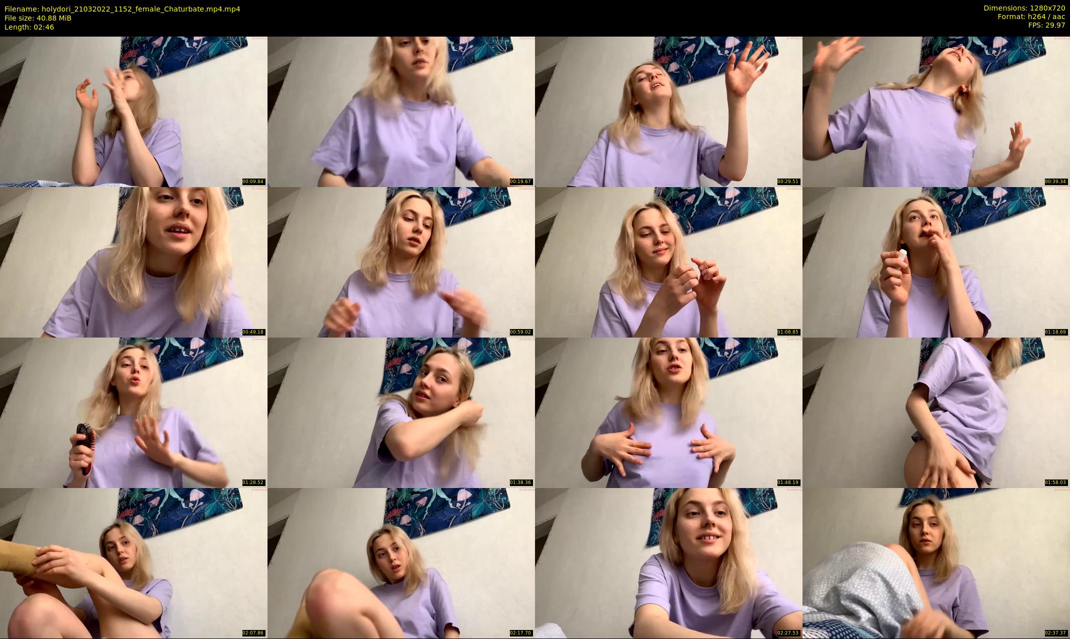 holydori — 3 minute Chaturbate female cam show recording, 720p, Mar 21, 2022