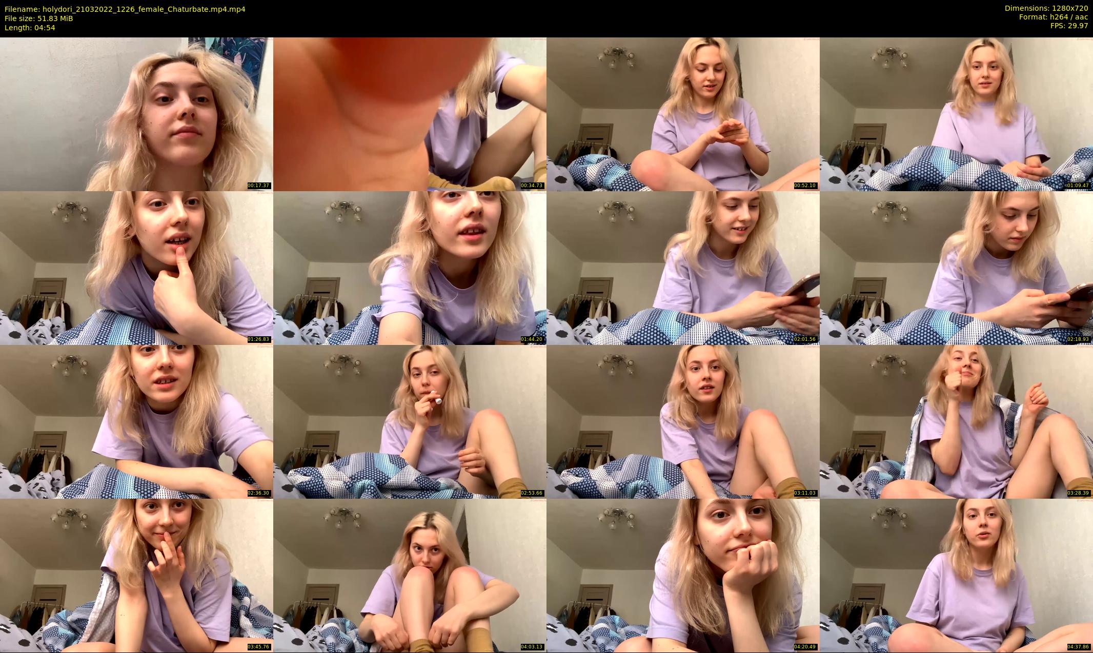 holydori — 5 minute Chaturbate female cam show recording, 720p, Mar 21, 2022