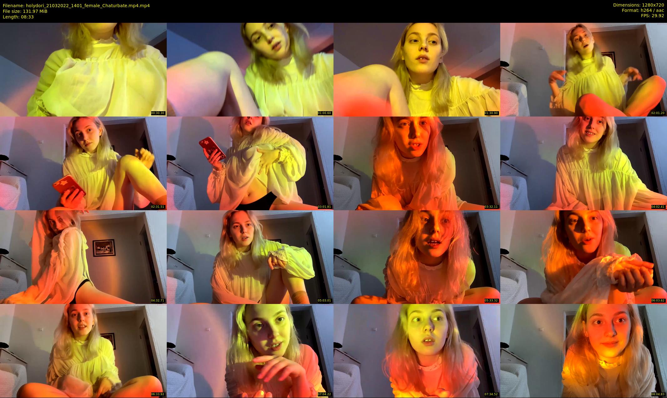 holydori — 9 minute Chaturbate female cam show recording, 720p, Mar 21, 2022