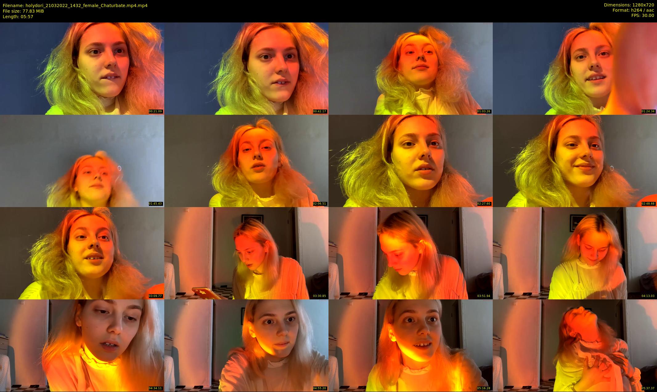 holydori — 6 minute Chaturbate female cam show recording, 720p, Mar 21, 2022