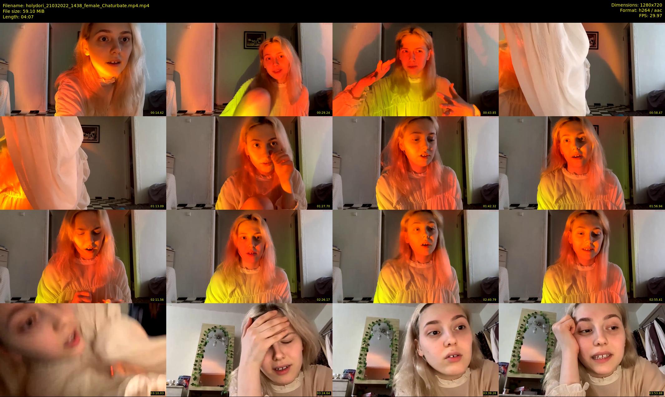 holydori — 5 minute Chaturbate female cam show recording, 720p, Mar 21, 2022