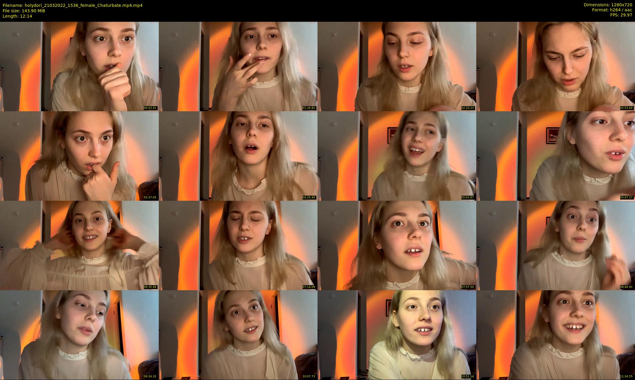 holydori — 13 minute Chaturbate female cam show recording, 720p, Mar 21, 2022
