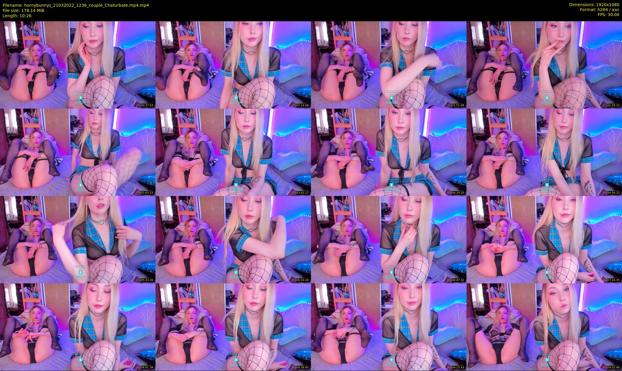 hornybunnys — 11 minute Chaturbate couple cam show recording, 1080p, Mar 21, 2022