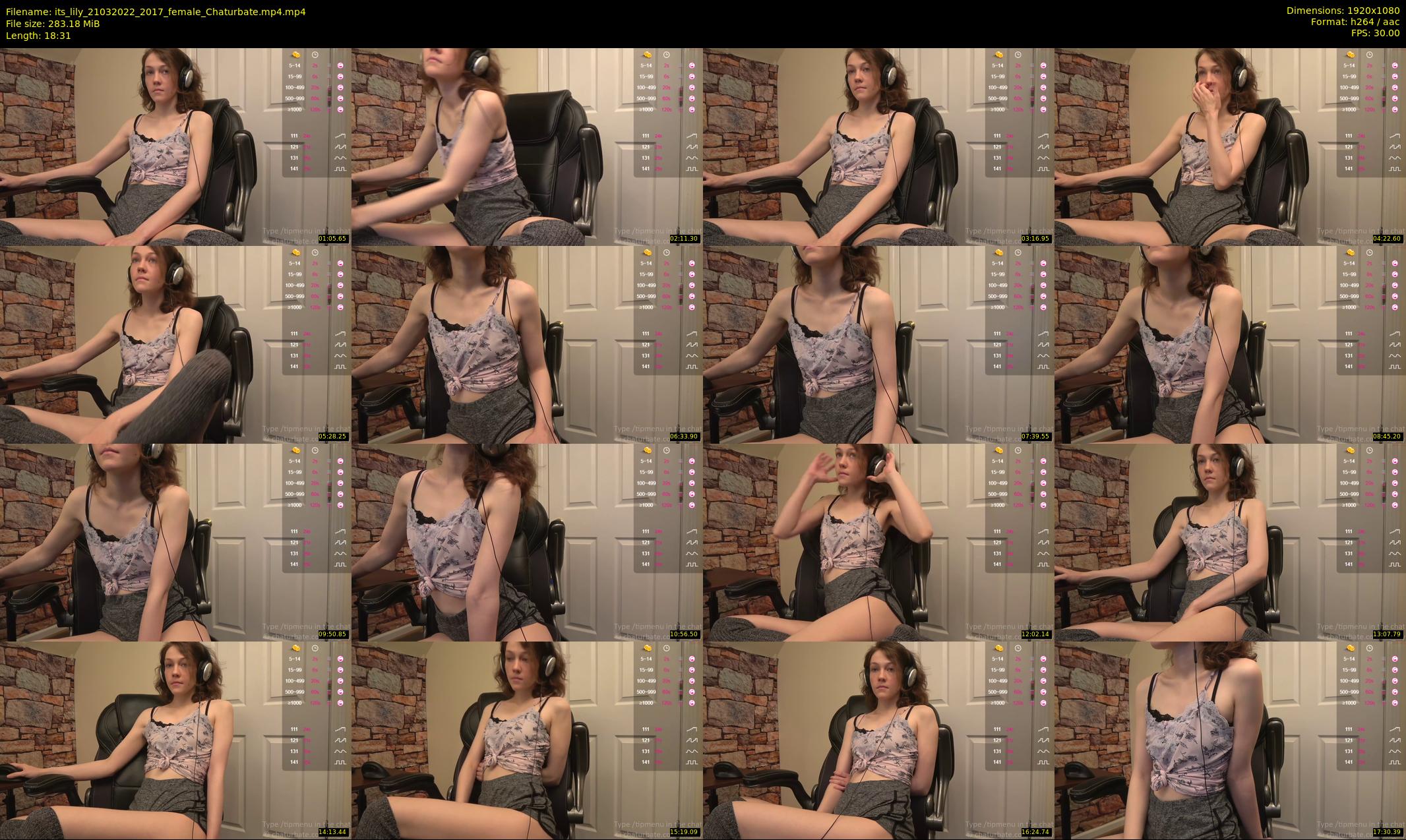 its_lily — 19 minute Chaturbate female cam show recording, 1080p, Mar 21, 2022