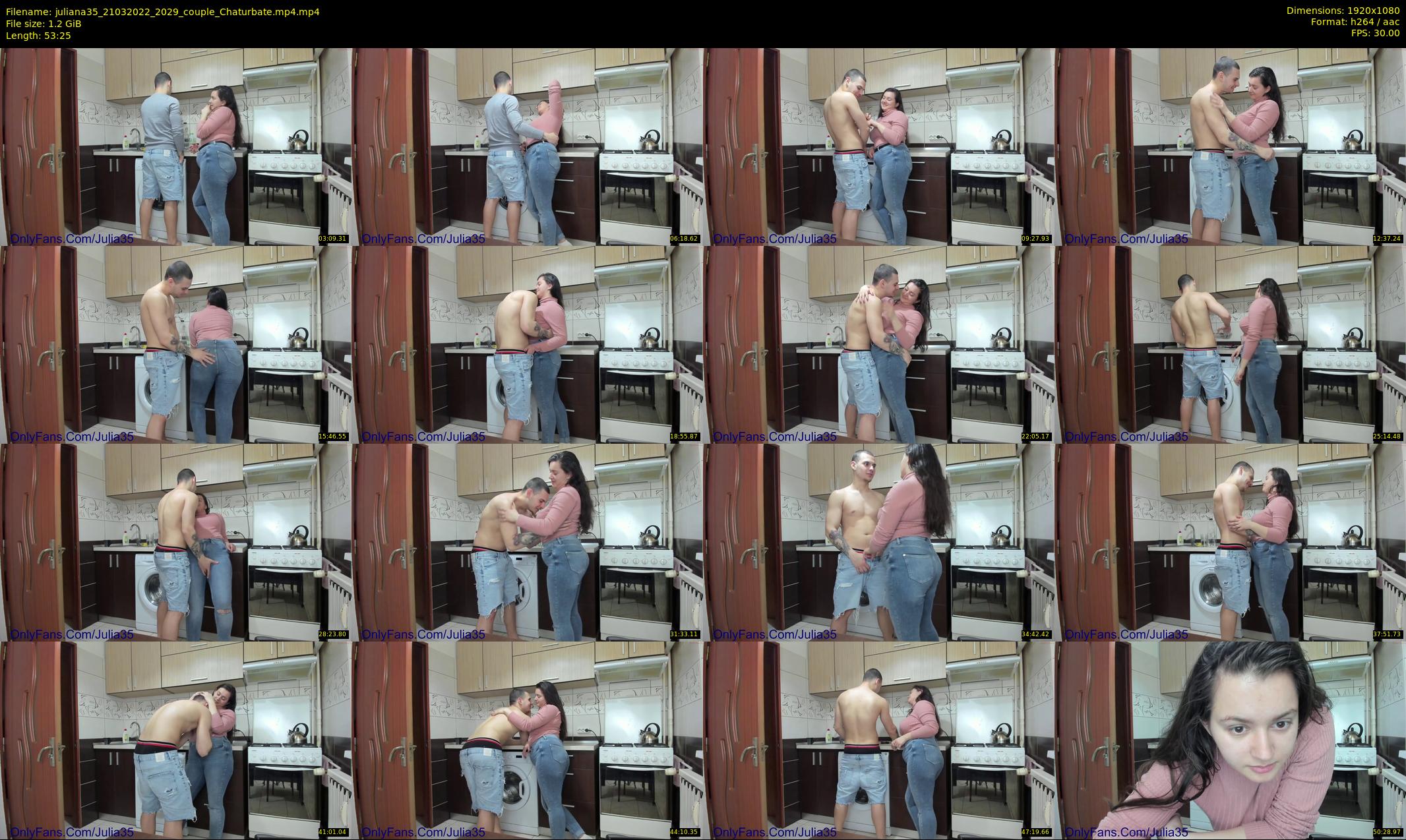 juliana35 — 54 minute Chaturbate couple cam show recording, 1080p, Mar 21, 2022