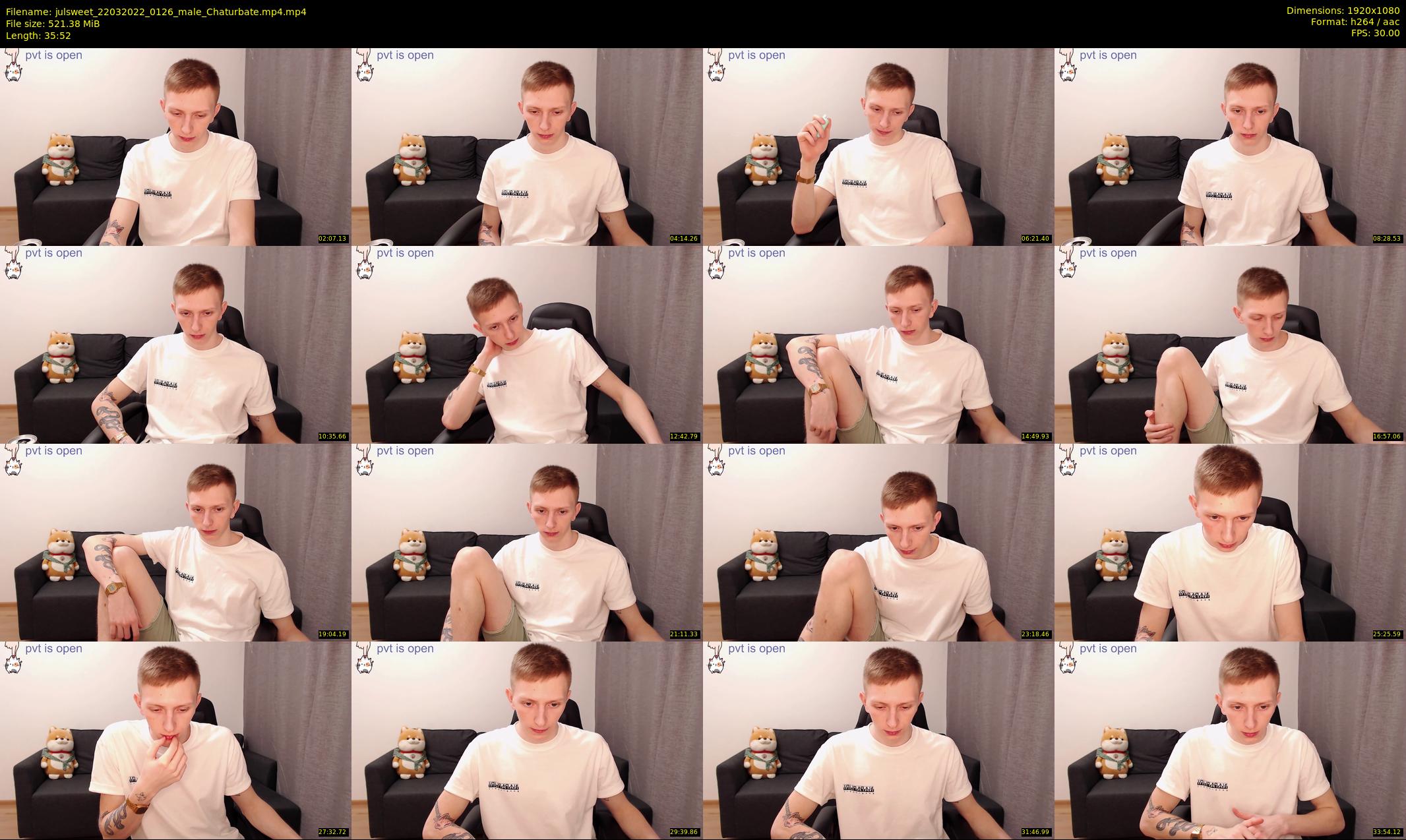 julsweet — 36 minute Chaturbate male cam show recording, 1080p, Mar 22, 2022