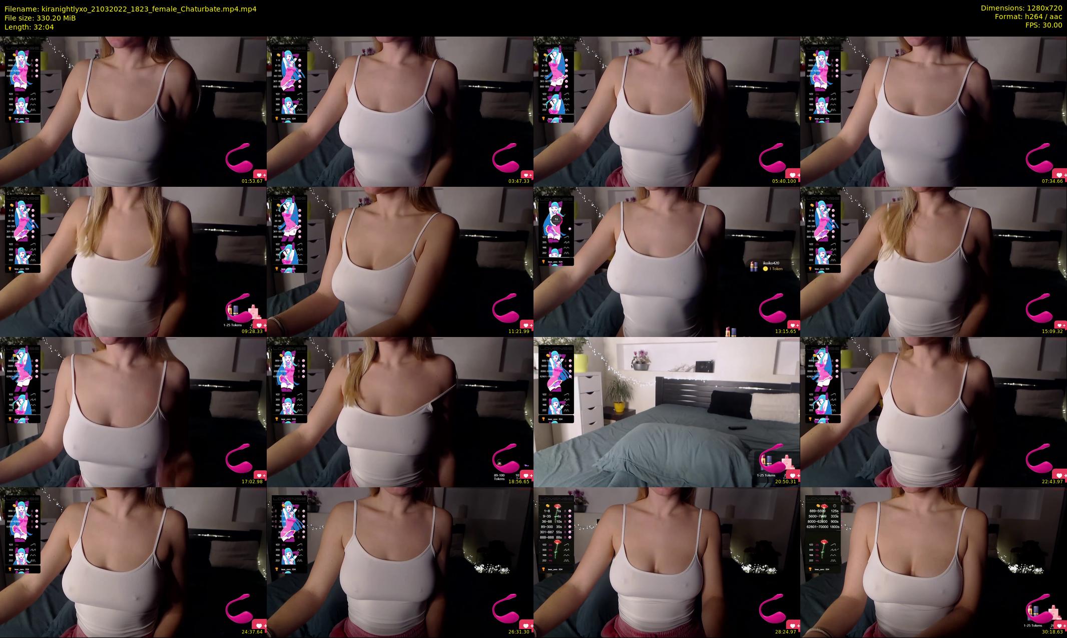 kiranightlyxo — 33 minute Chaturbate female cam show recording, 720p, Mar 21, 2022