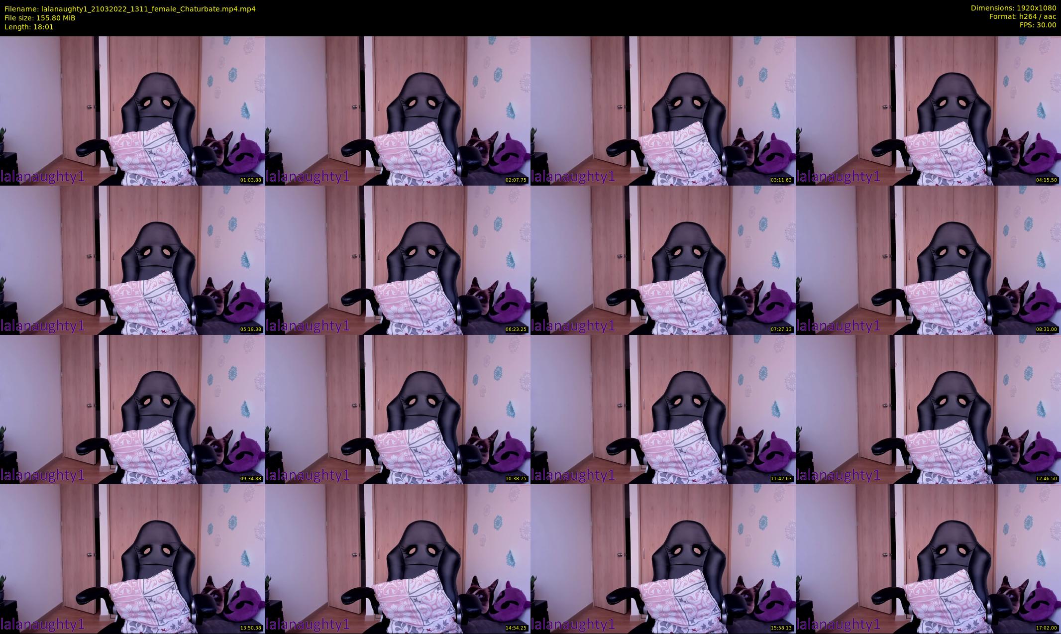 lalanaughty1 — 19 minute Chaturbate female cam show recording, 1080p, Mar 21, 2022