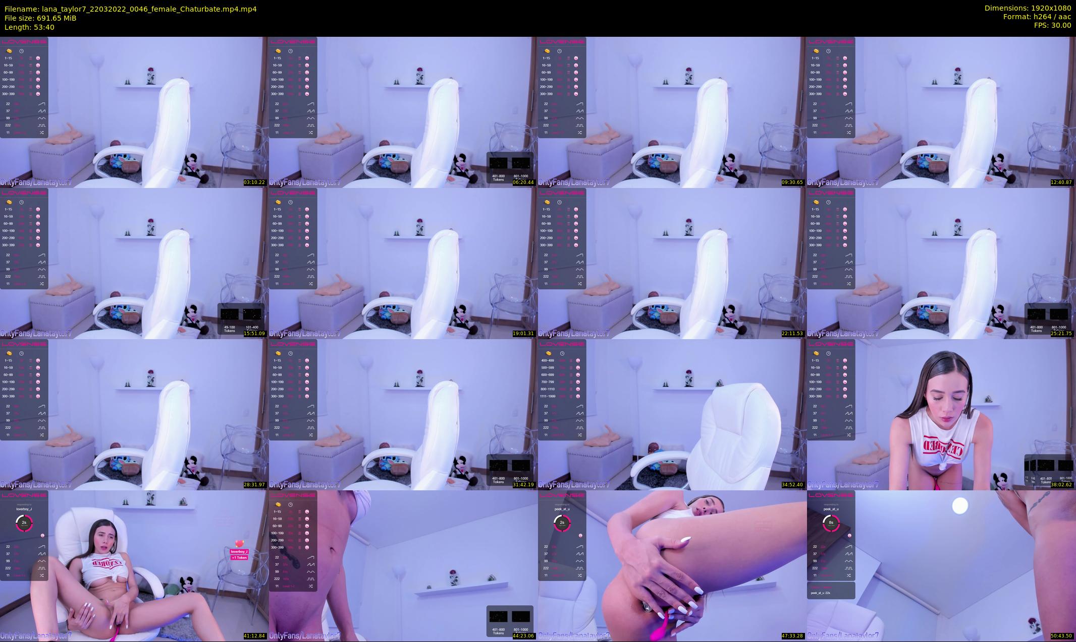 lana_taylor7 — 54 minute Chaturbate female cam show recording, 1080p, Mar 22, 2022